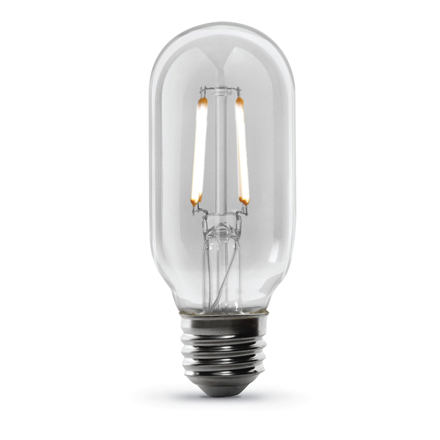4W (40W Replacement) T14 E26 Dimmable Straight Filament Clear Glass Vintage Edison LED Light Bulb, Soft White