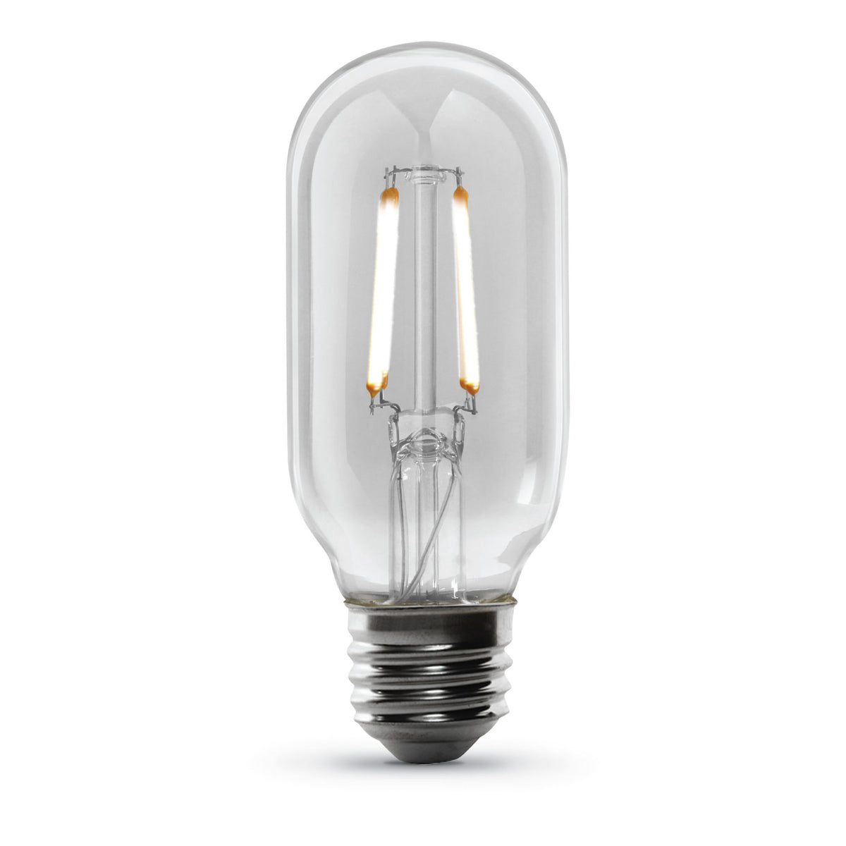 4W (40W Replacement) T14 E26 Dimmable Straight Filament Clear Glass Vintage Edison LED Light Bulb, Soft White