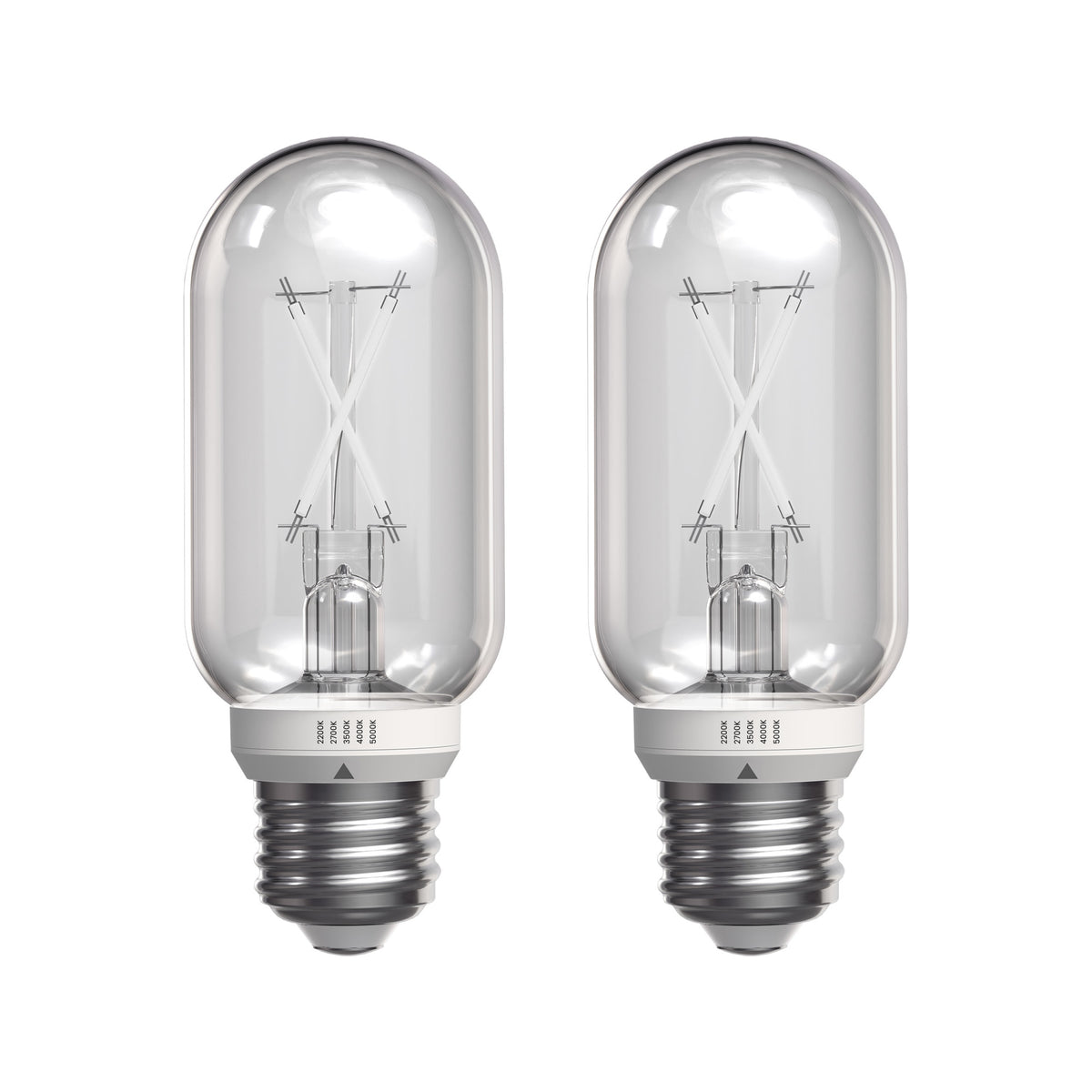 5.5W (60W Replacement) Twist & Select T14 E26 Dimmable White Filament LED Bulb (2-Pack)