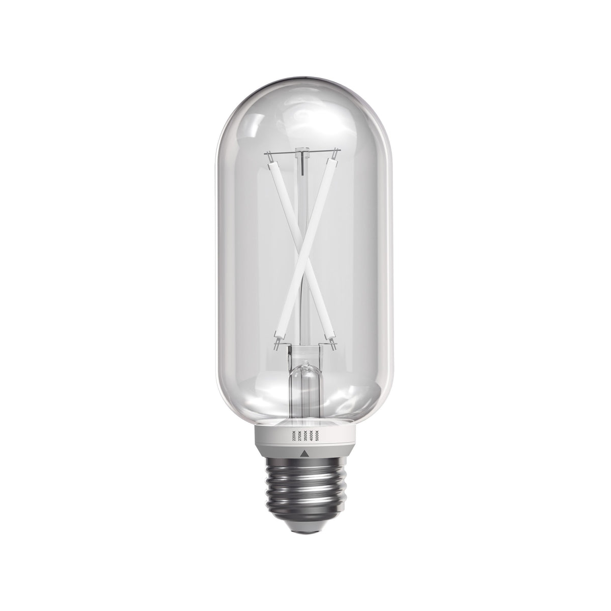 5.5W (60W Replacement) Twist & Select T18 E26 Dimmable White Filament LED Bulb (2-Pack)
