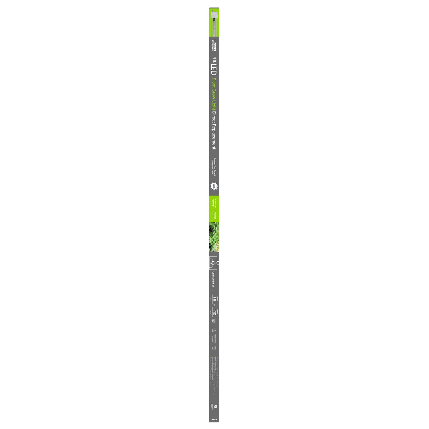 plant grow fluorescent light tubes 4 ft. 18W (32W Equivalent) Full Spectrum G13 Base Direct Replacement (Type A) (T8 Replacement) LED