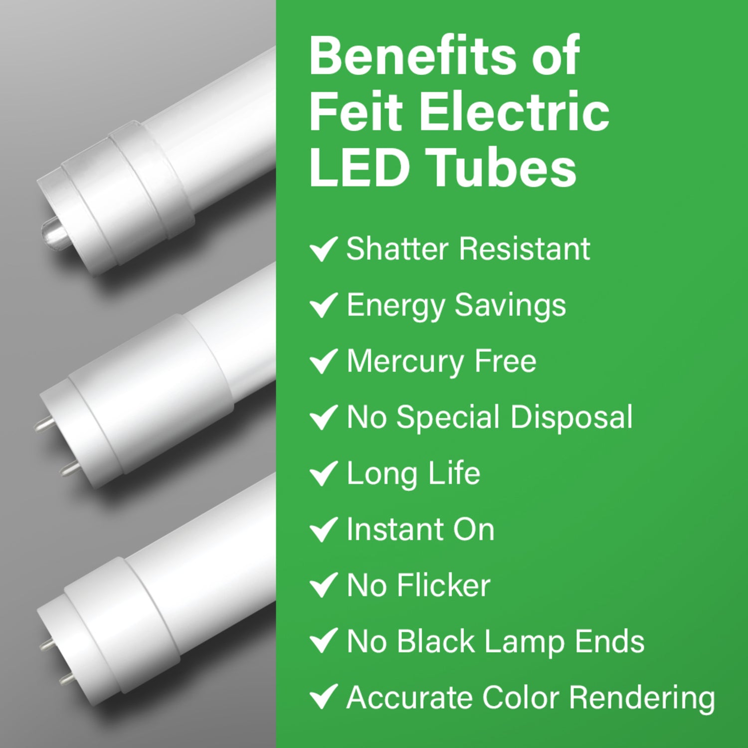 4 ft. 15W (32W Equivalent) Cool White (4000K) G13 Base (T8 Replacement) Direct Replacement and Ballast Bypass (Type AB) Linear LED Tube (10-Pack)