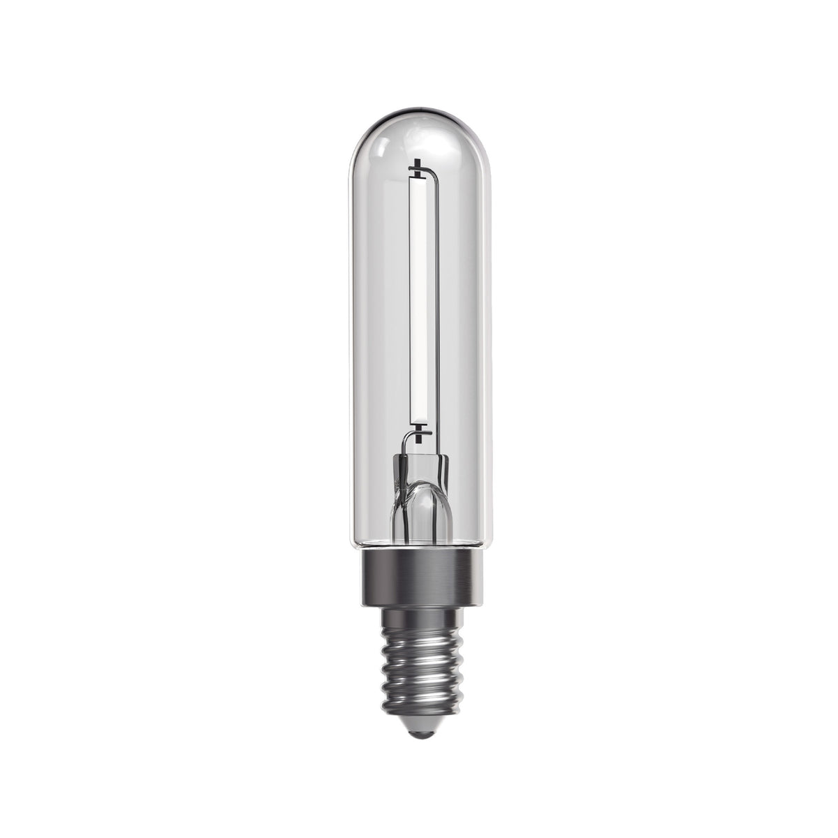 3.5W (40W Replacement) T6 E12 Dimmable Designer Single White Filament LED Bulb, Soft White (4-Pack)