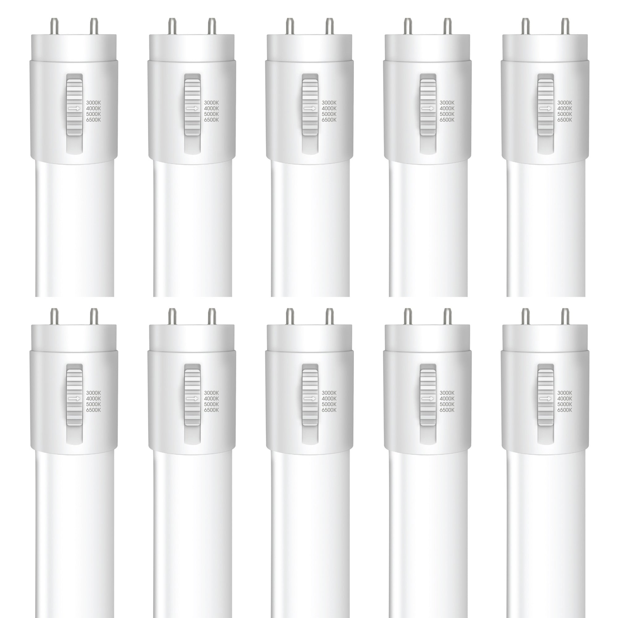 4 ft. 18W (32W Replacement) Adjustable White T8 Direct Replacement