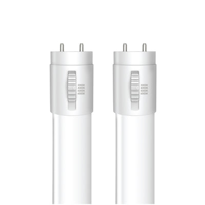 4 ft. 18W (32W Replacement) Adjustable White T8 Direct Replacement (Type A) LED Tube (2-Pack)