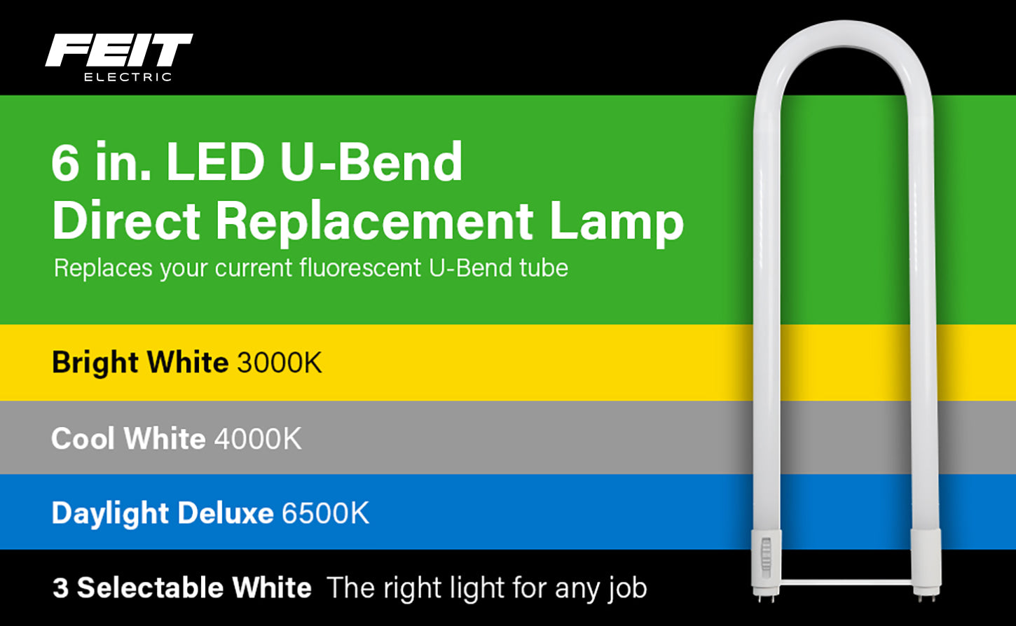 6 in. 15W (32W Replacement) Selectable White G13 Base (T8 or T8 and T12 ...
