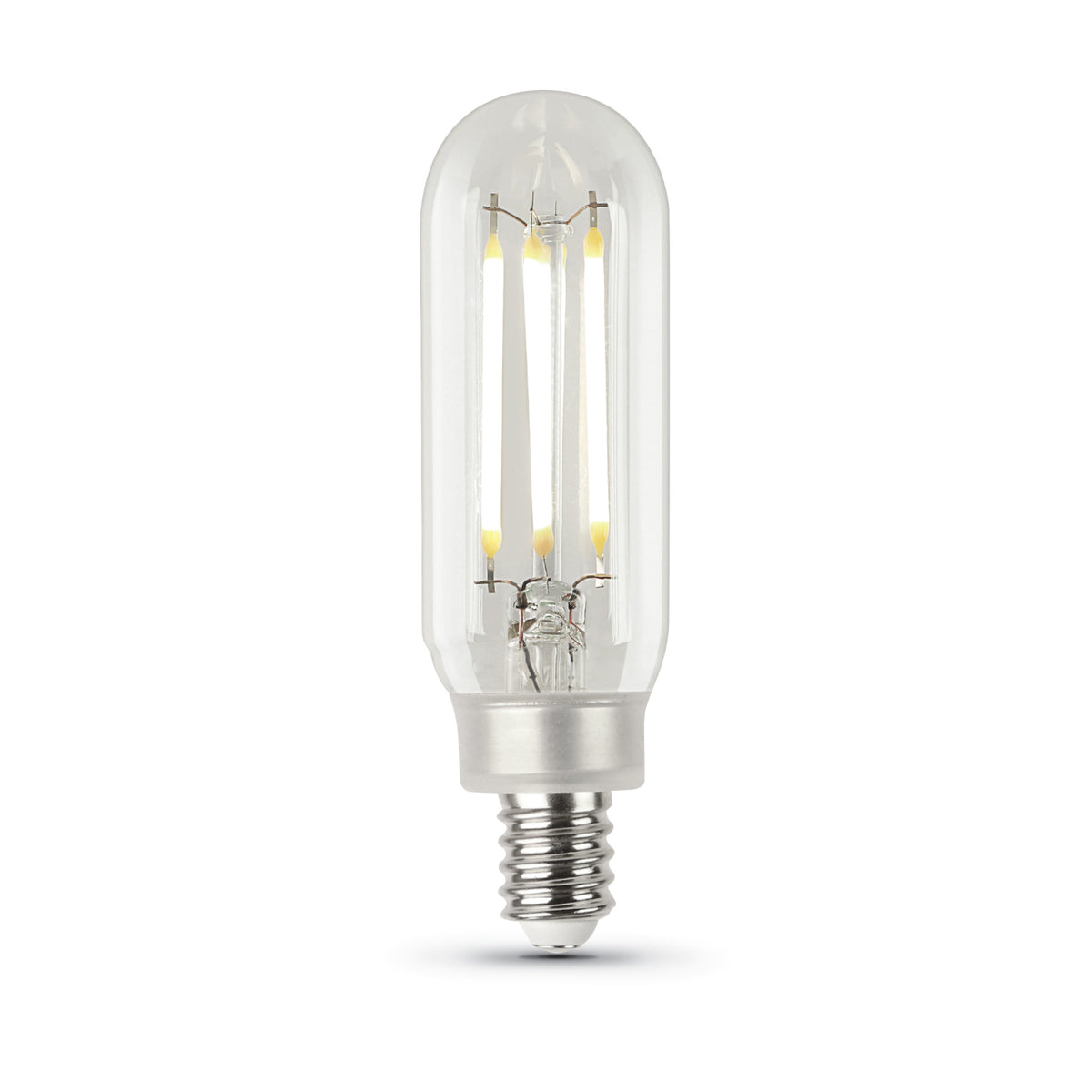 3.3W (40W Replacement) T8 E12 Dimmable Straight Filament Clear Glass Vintage Edison LED Light Bulb, Soft White