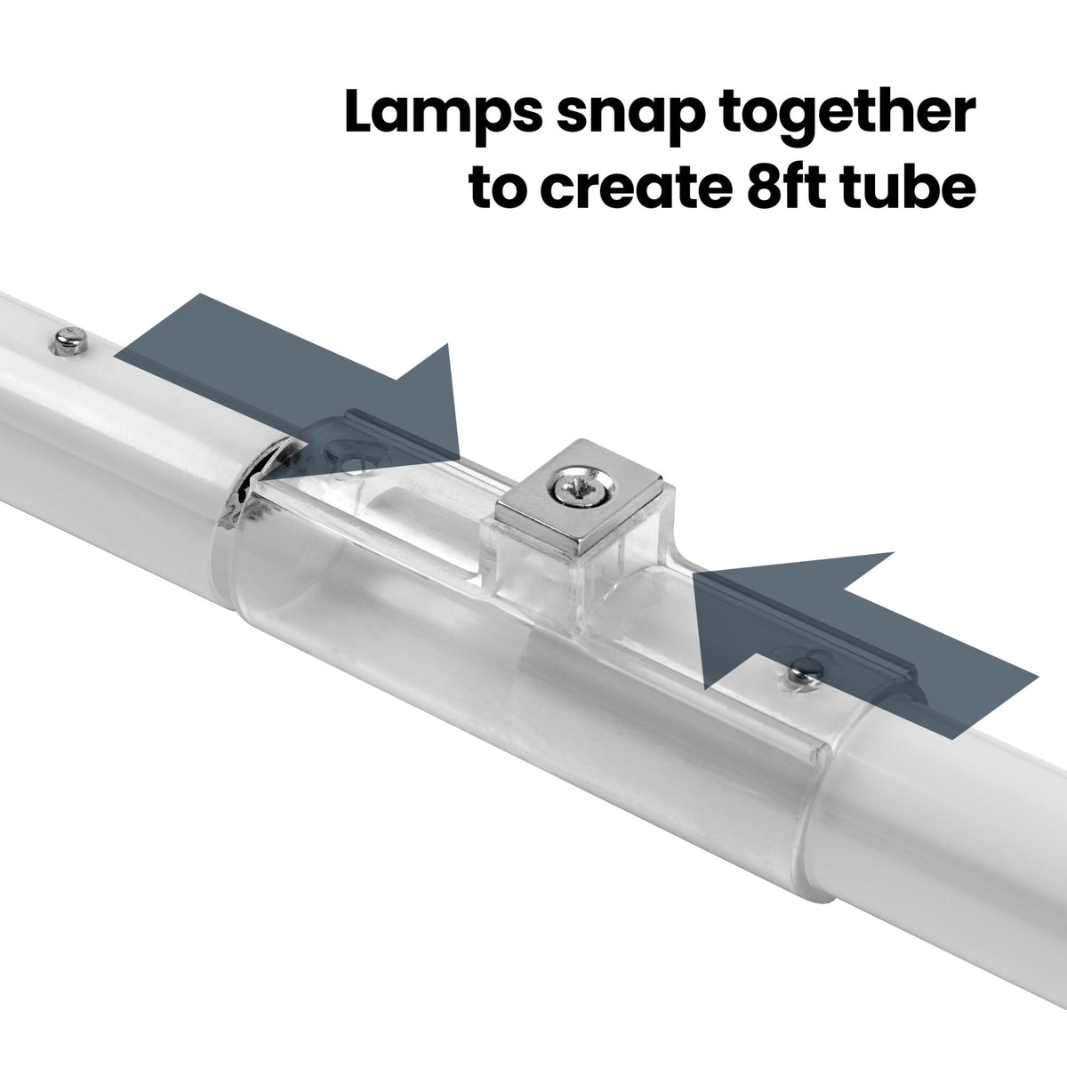 8 ft. 44W (75W Replacement) Cool White (4000K) FA8 Base T8/T12 Type A Ballast Compatible LED Tube