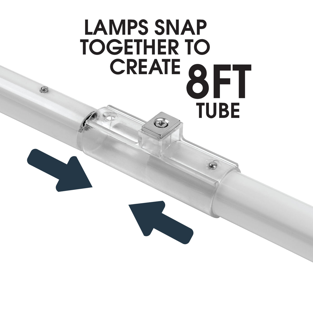 8ft. 43W (59W Replacement) Daylight Deluxe (6500K) FA8 Base (T8 and T12 Replacement) Direct Replacement and Ballast Bypass (Type AB) Linear LED Tube