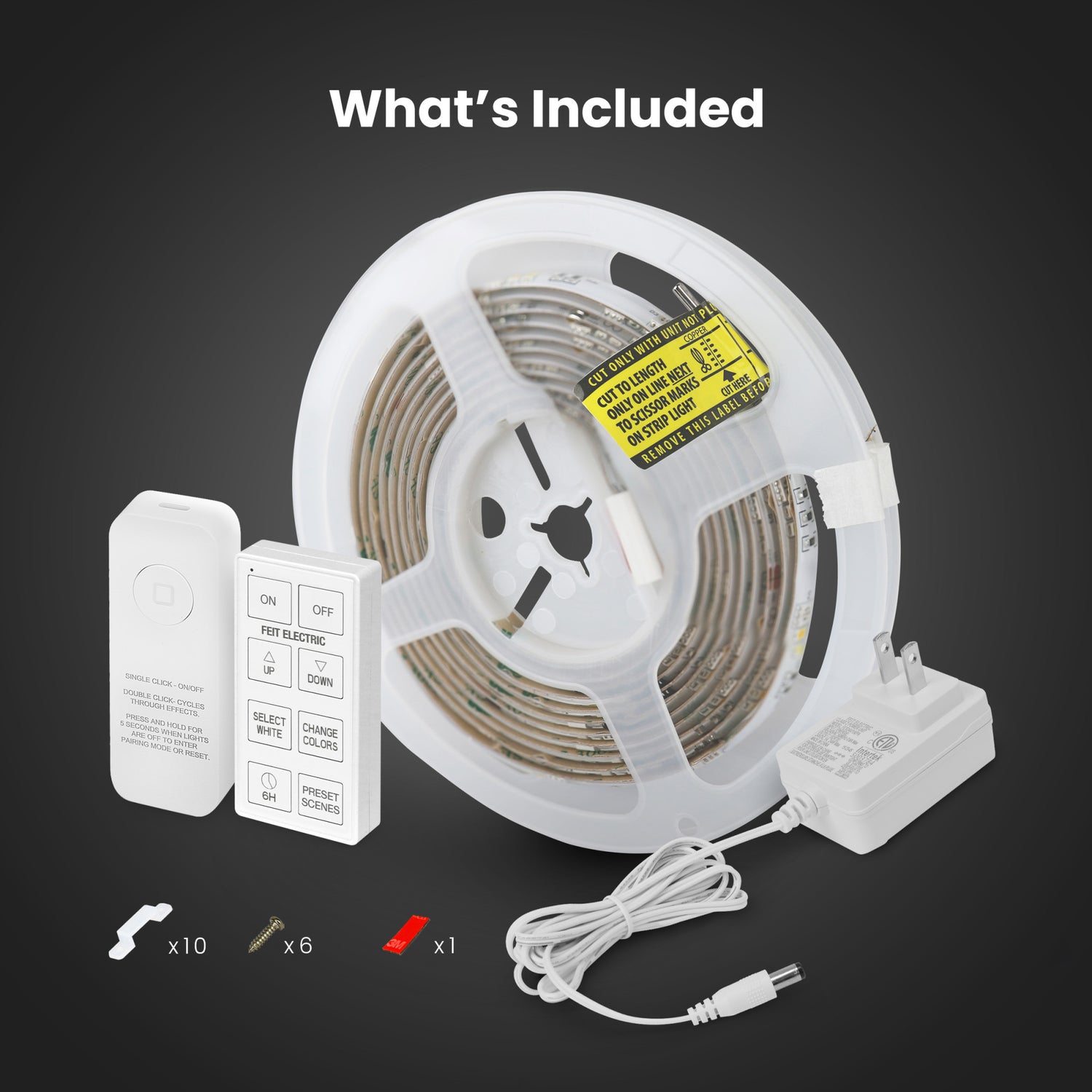 10 ft. Smart Color Chasing and Tunable White Strip Light with Remote