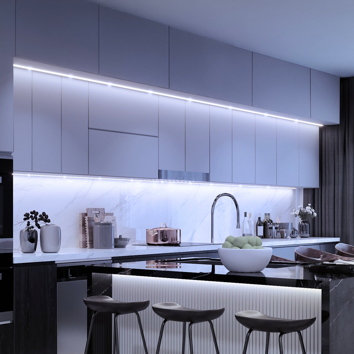 10 ft. LED Color Chasing and Tunable White Tape Light with Remote