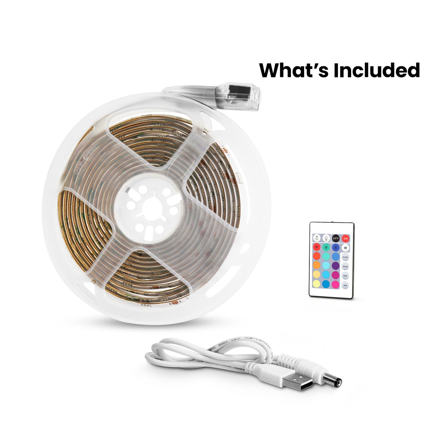 10 ft. Indoor Color USB Tape Light with Remote