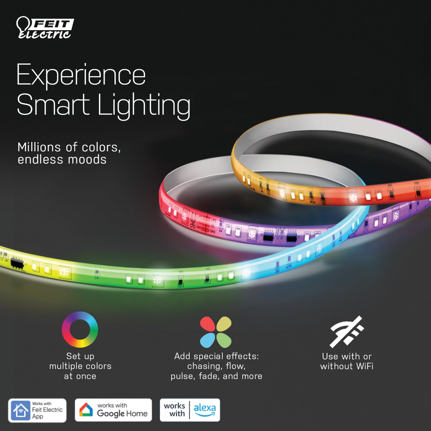 16 ft. Smart Color Chasing Strip Light