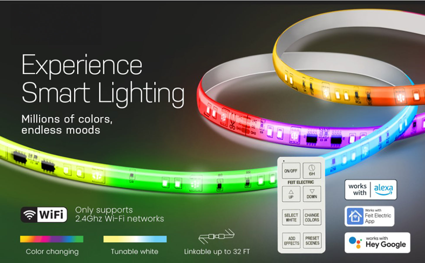 16 ft. Smart Color Chasing Strip Light