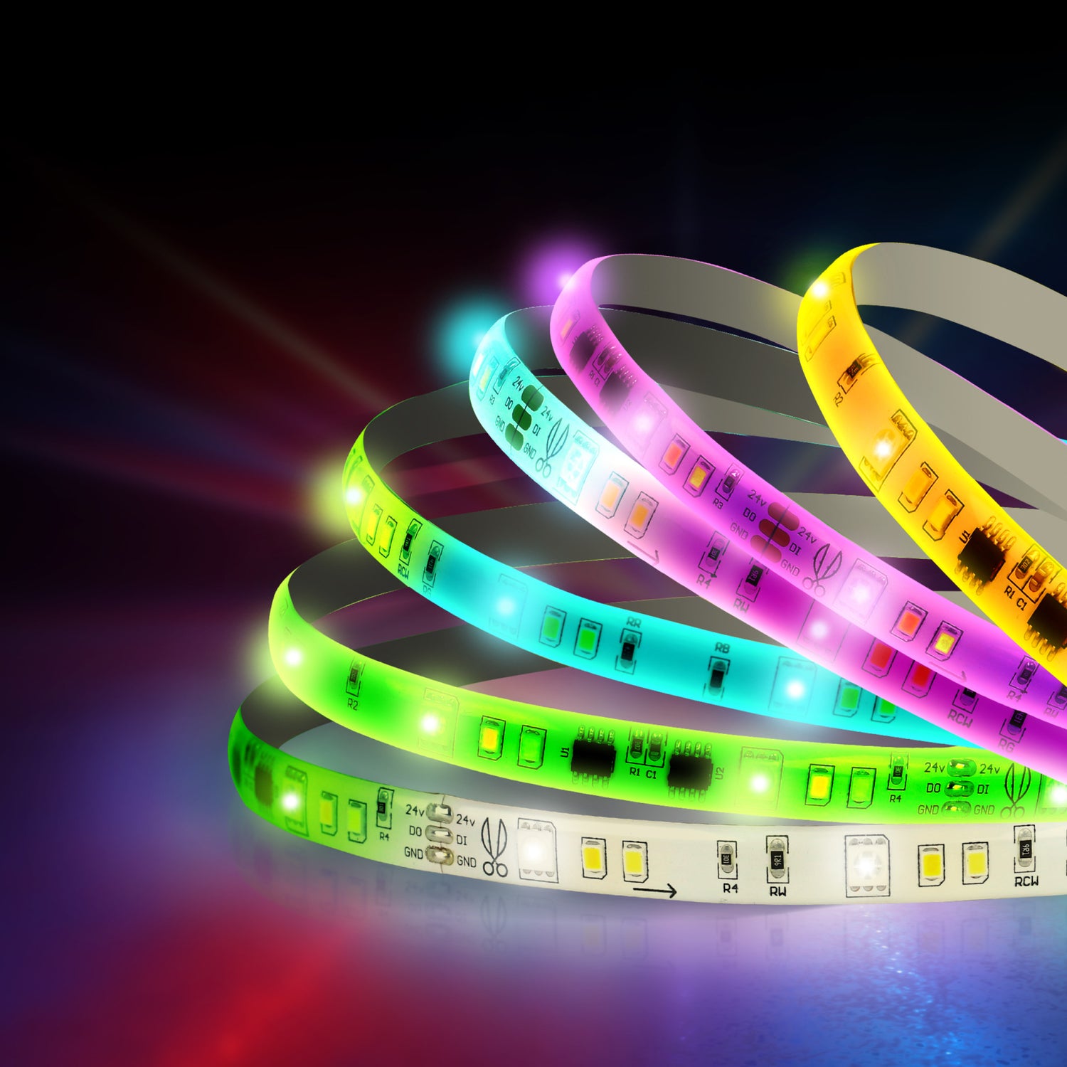 20 ft. Smart Color Chasing and Tunable White Strip Light with Remote