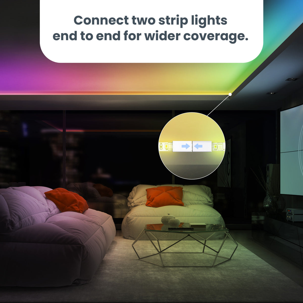 20 ft. Smart Color Chasing and Tunable White Strip Light with Remote