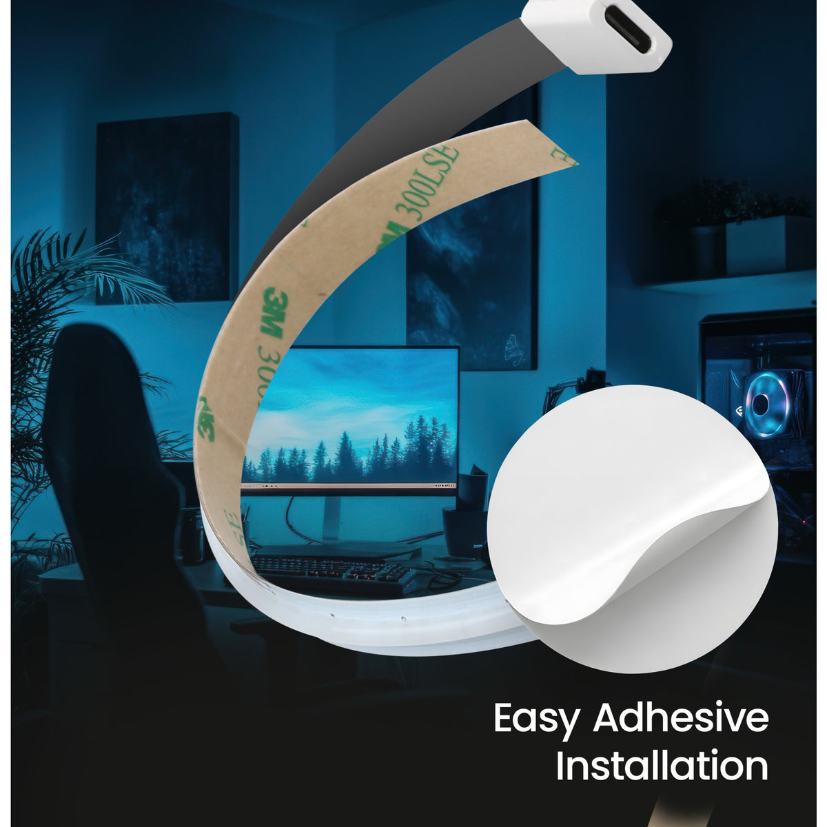 20 ft. Indoor Continuous Color Tape Light with Remote