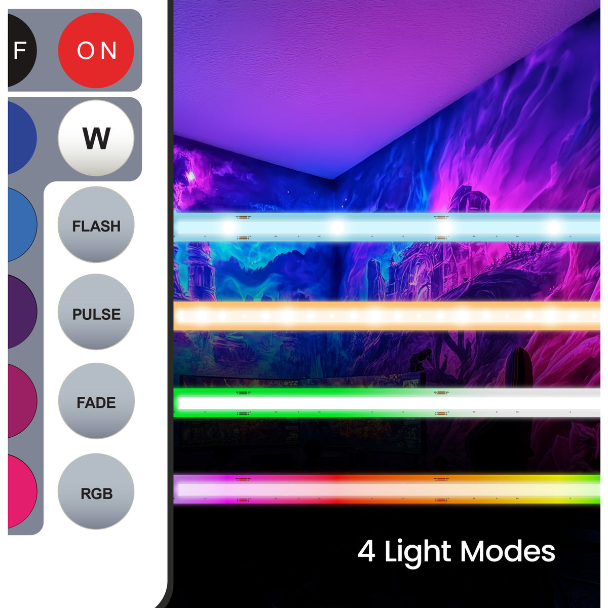 20 ft. Indoor Continuous Color Tape Light with Remote