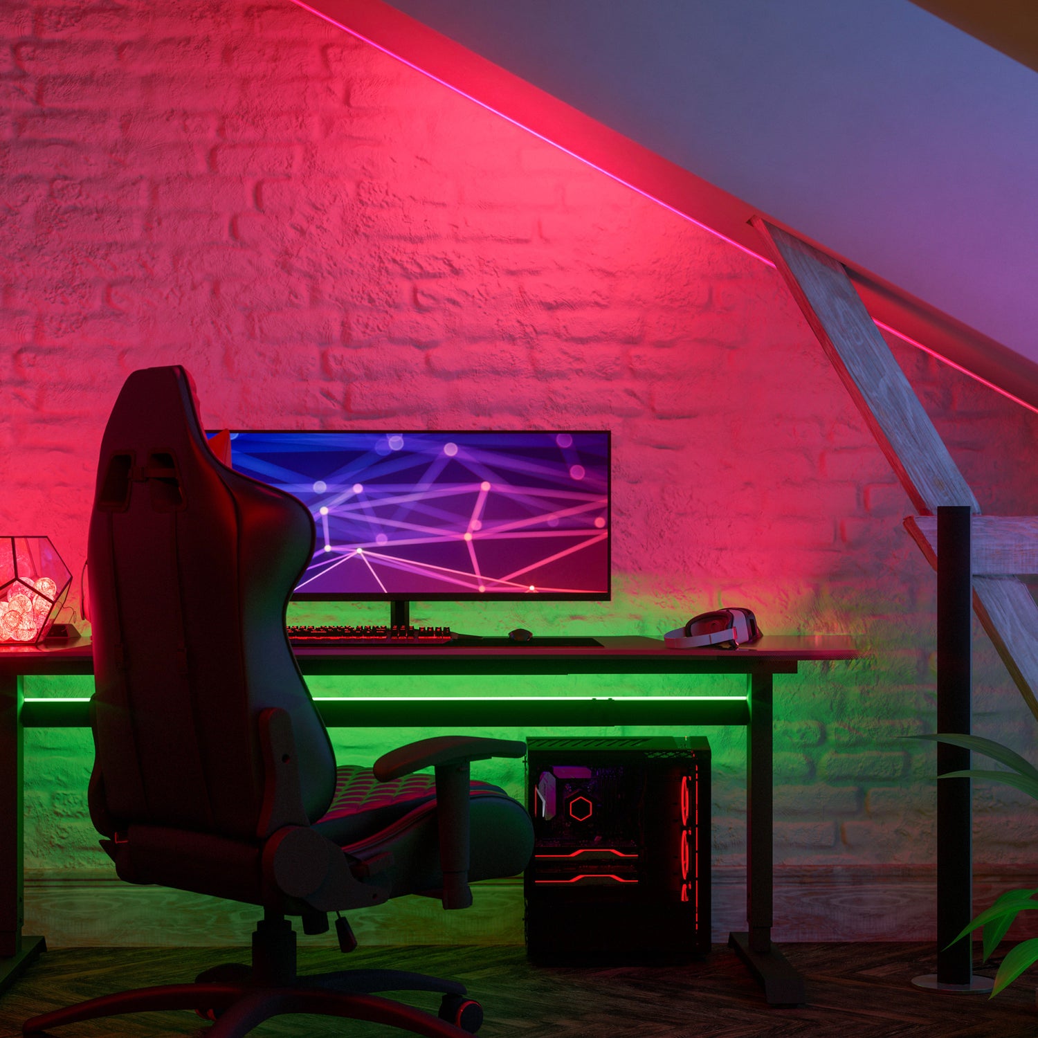 20 ft. Indoor Continuous Color Tape Light with Remote