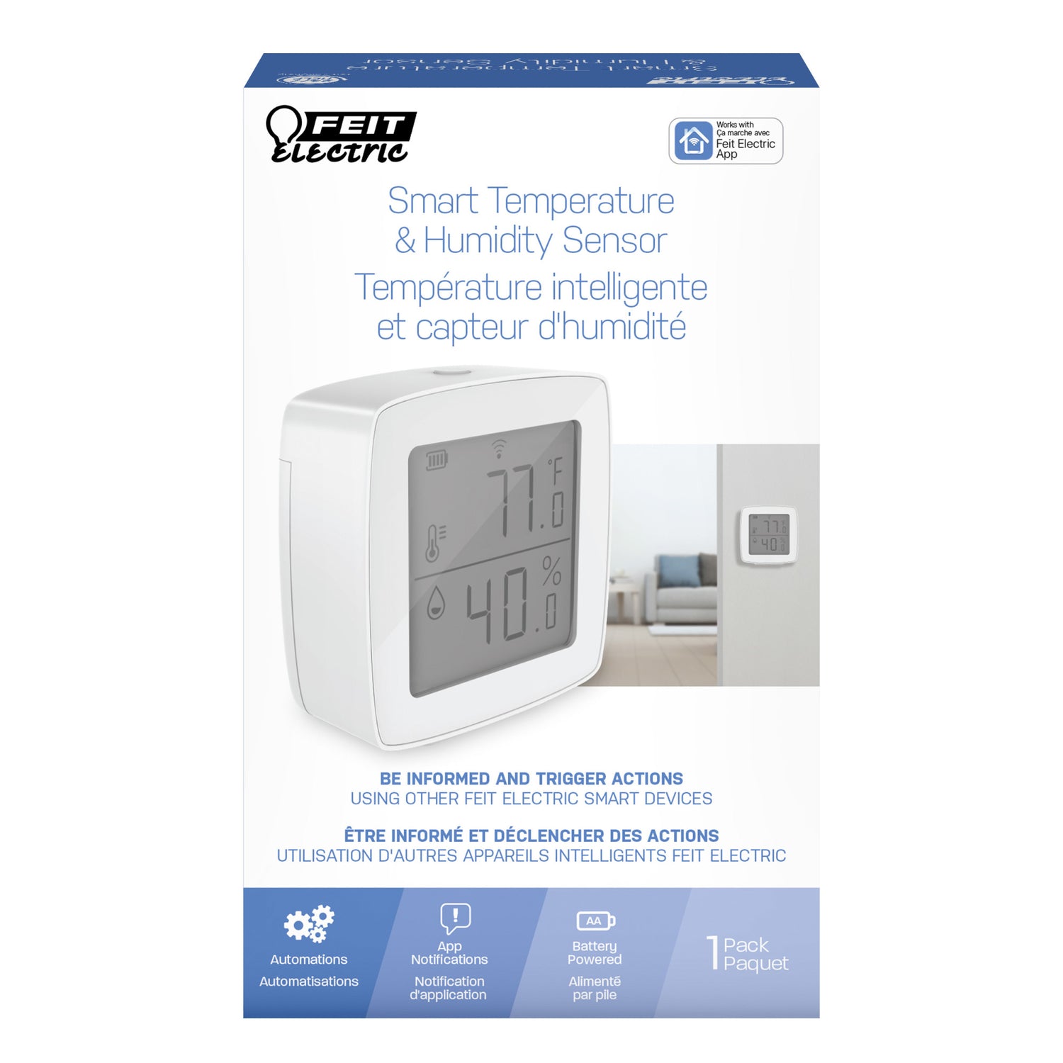Smart WIFI Temperature & Humidity Sensor