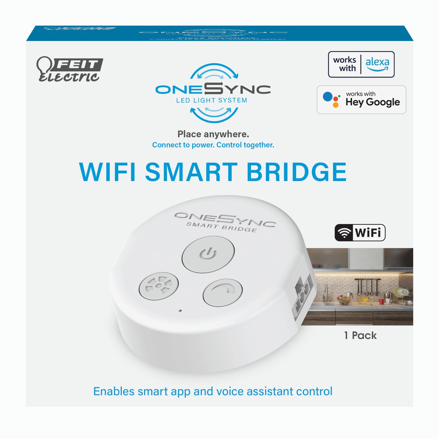 OneSync Under Cabinet Smart Bridge for Voice & App Control