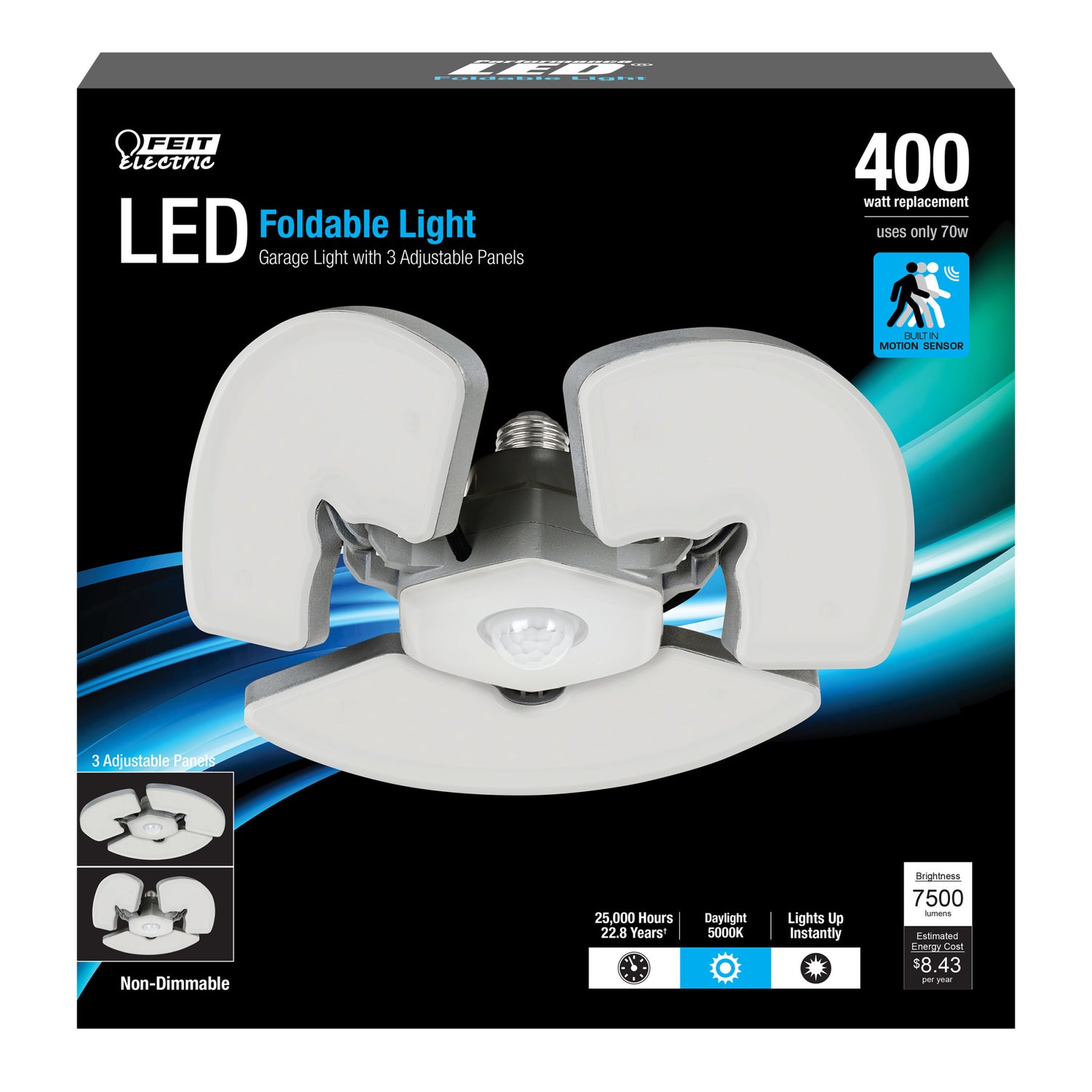 70W Daylight (5000K) LED Foldable Light with Adjustable Panels