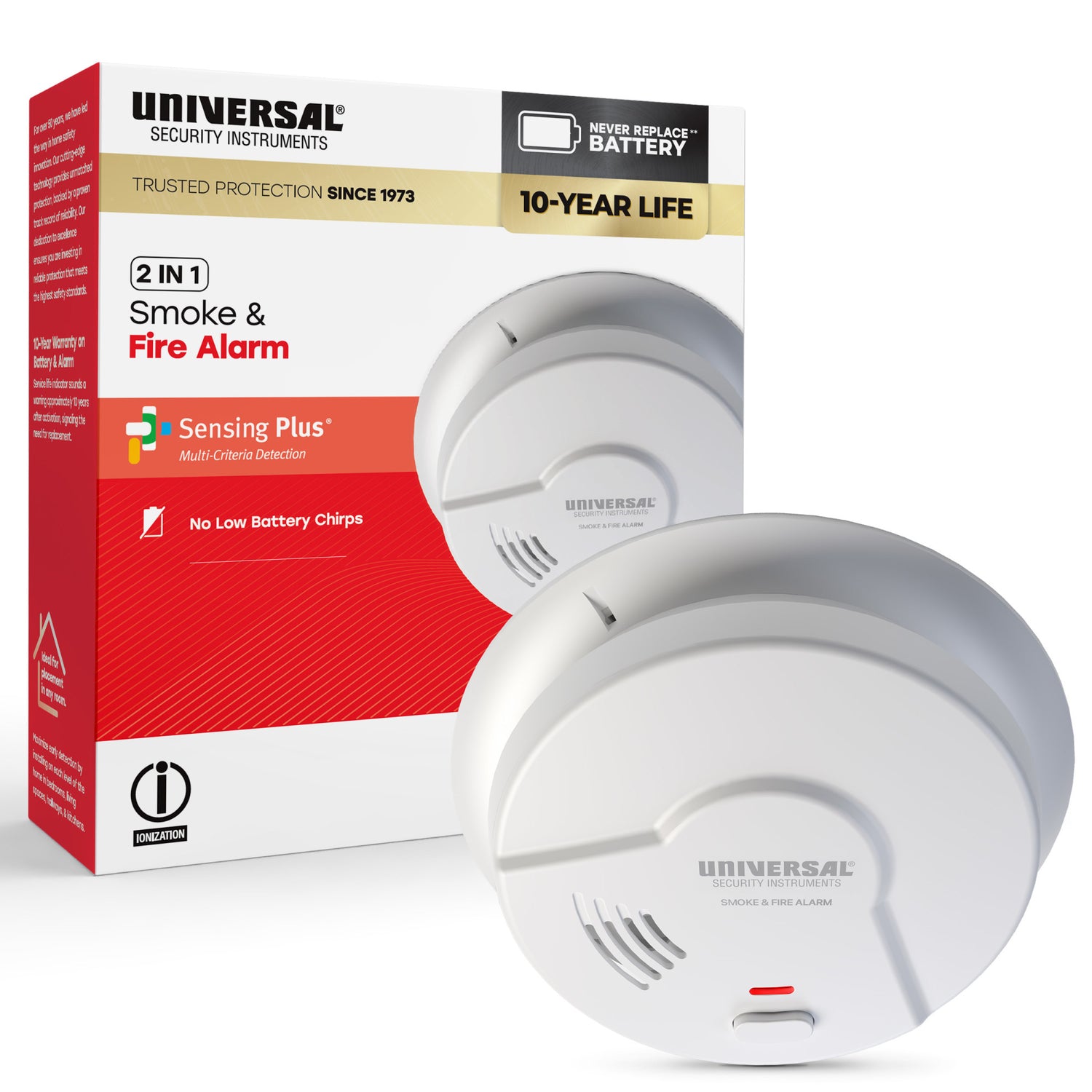 10-Year Battery Smoke & Fire Alarm