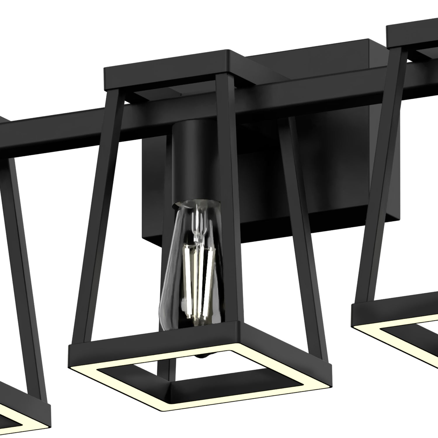 Katalyst Collection LED Decorative 3-Light Vanity, Matte Black