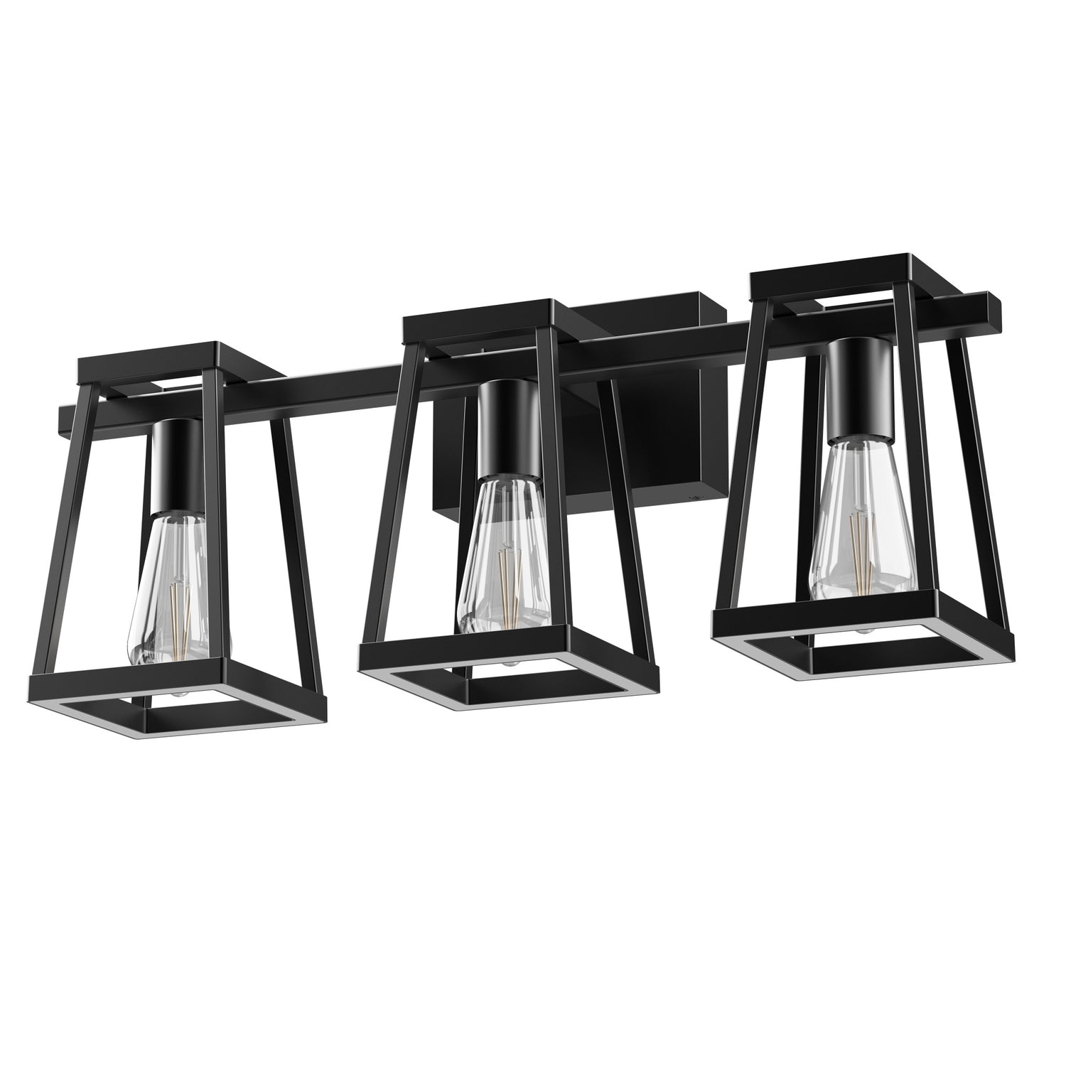Katalyst Collection LED Decorative 3-Light Vanity, Matte Black