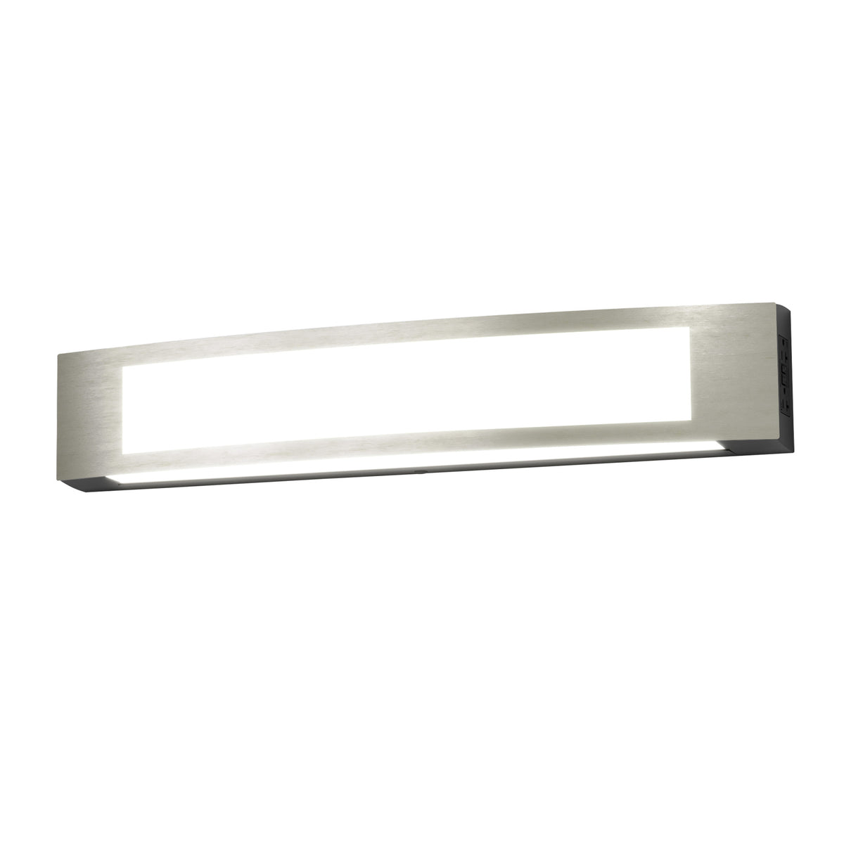 26 in. Vanity with Outlet, Nickel