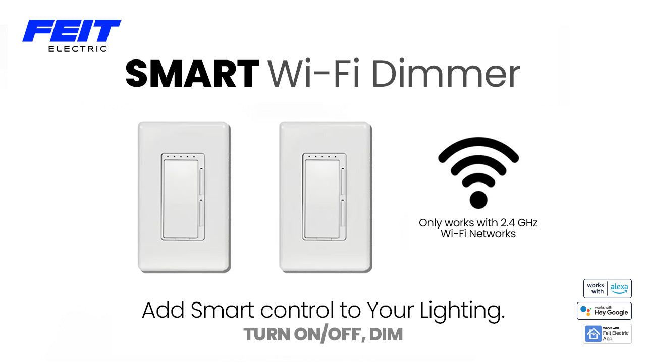 Feit Smart Wi-Fi Led Light Dimmer 3-WAY Switch  Alexa Google Home  Sealed 17801722123