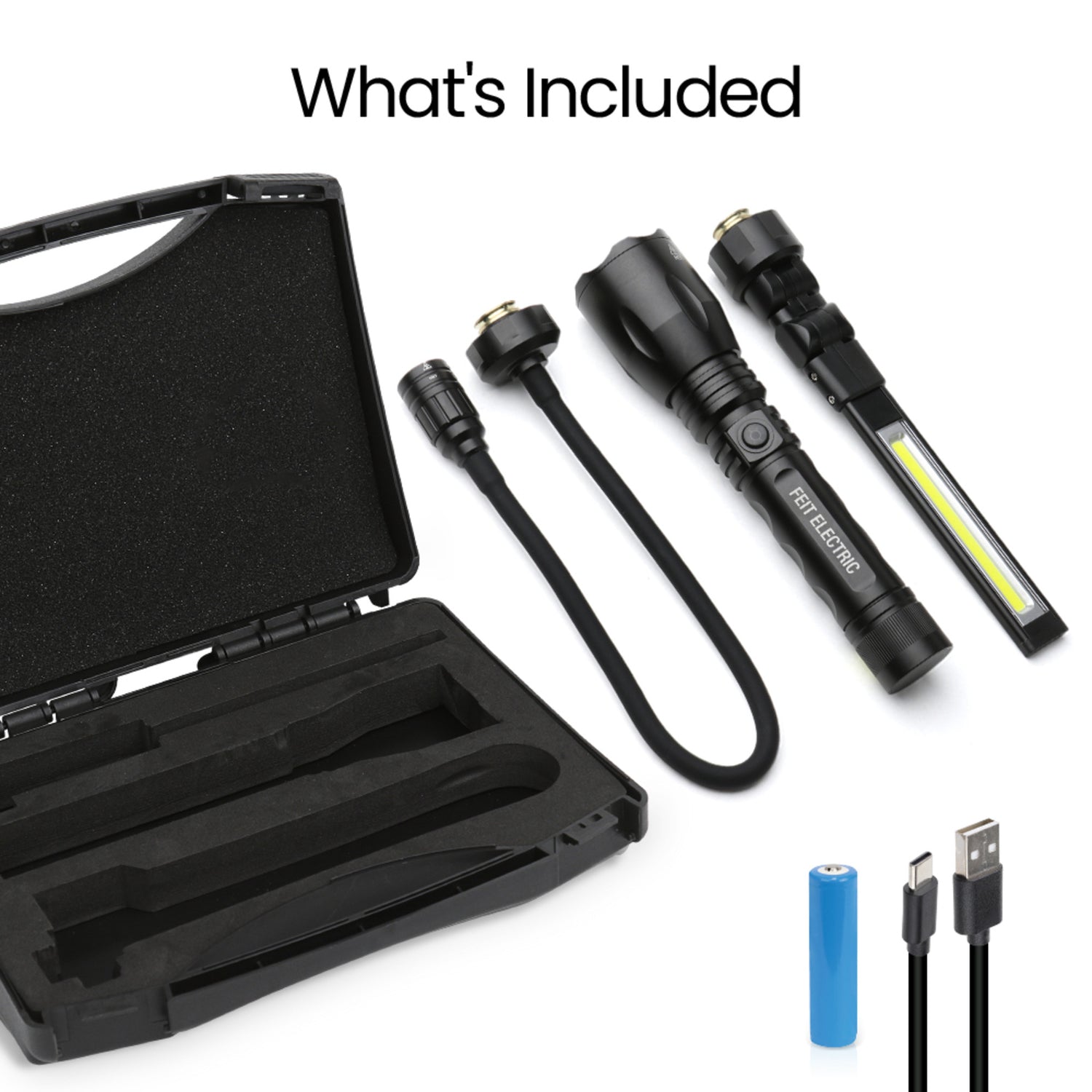 3-in-1 Portable LED Work Light Kit