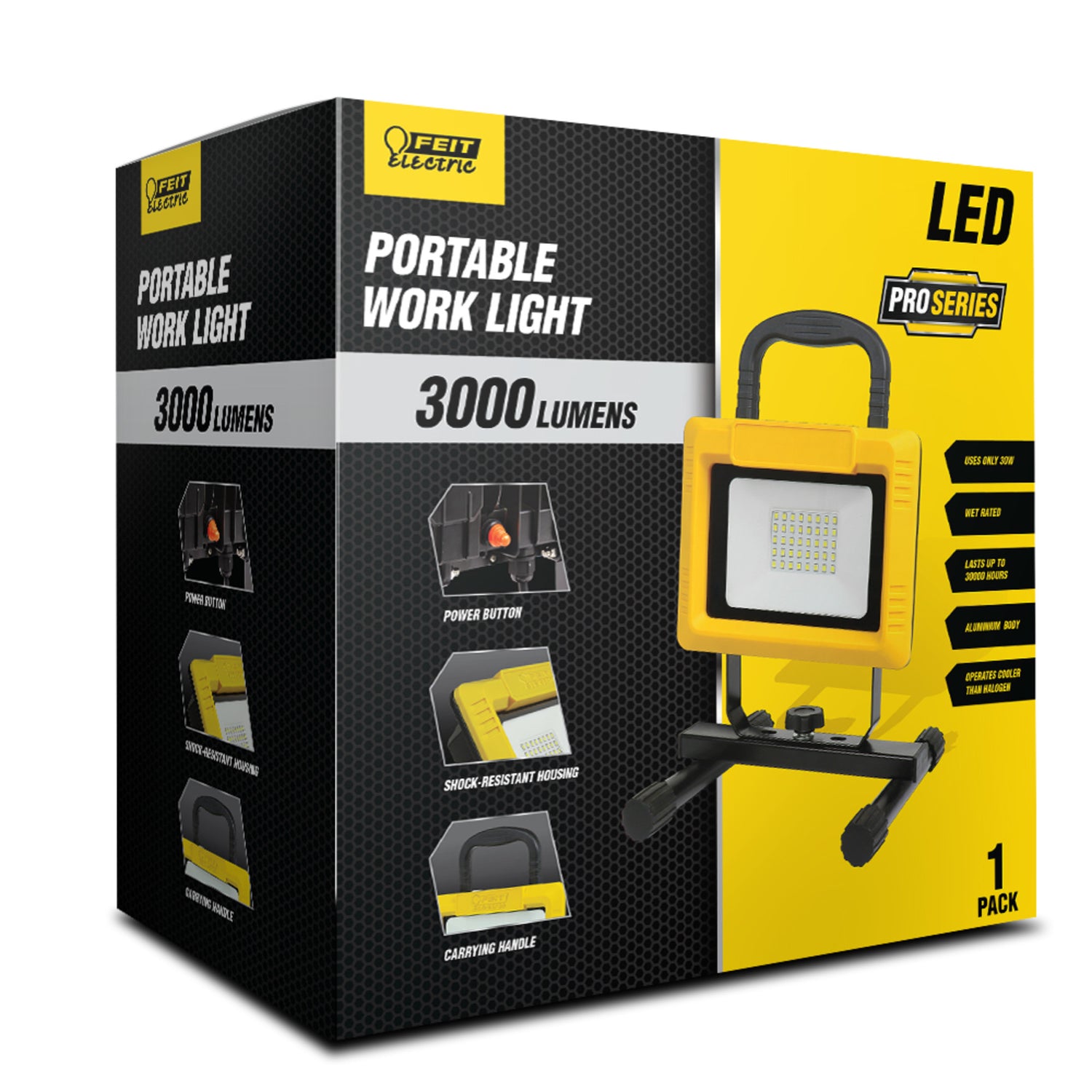 3000 Lumens Plug-in LED Worklight - Feit Electric