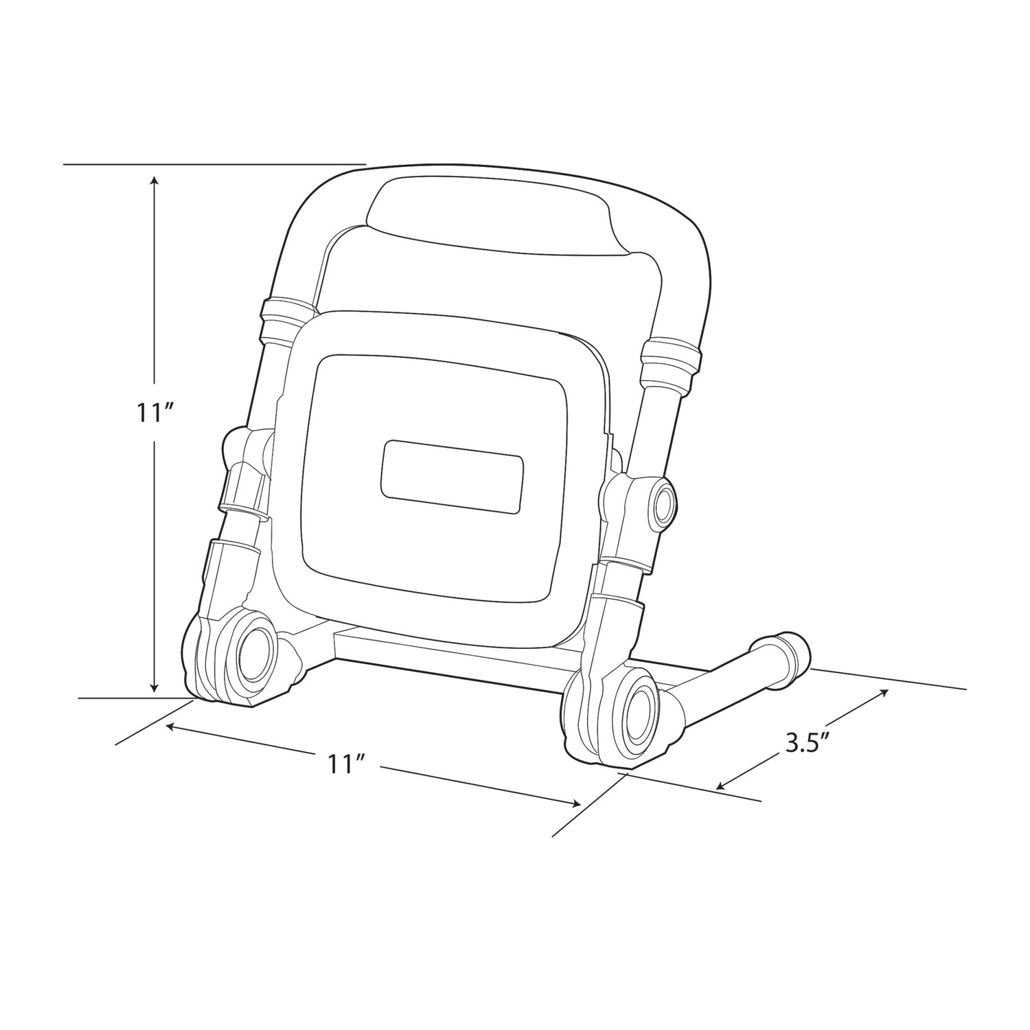 5000 Lumens Plug-in Foldable LED Work Light