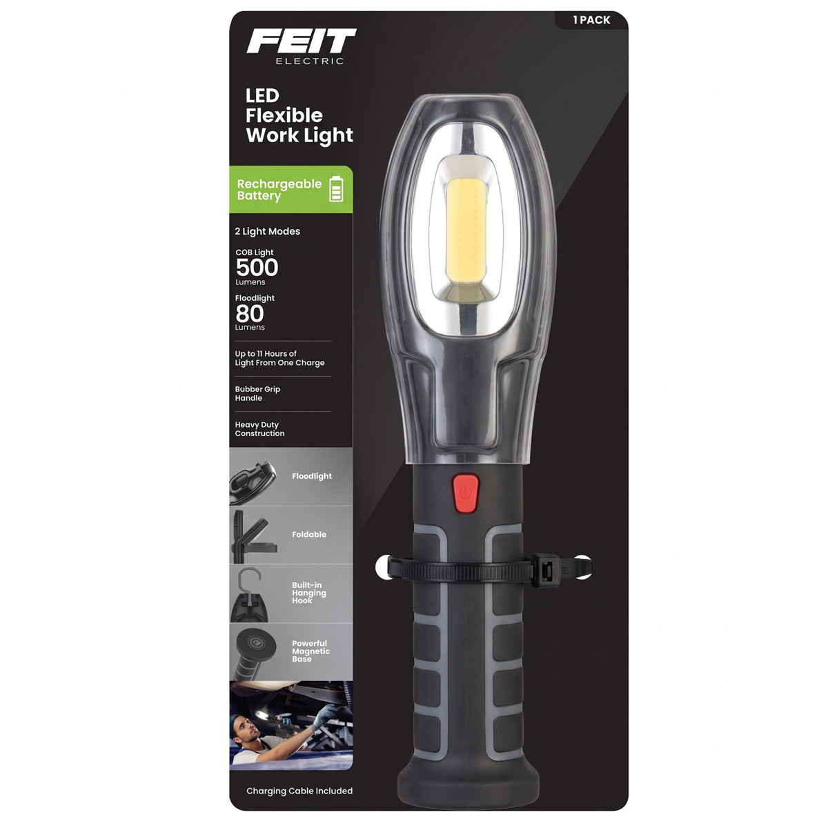 500 Lumens Adjustable Handheld LED Worklight