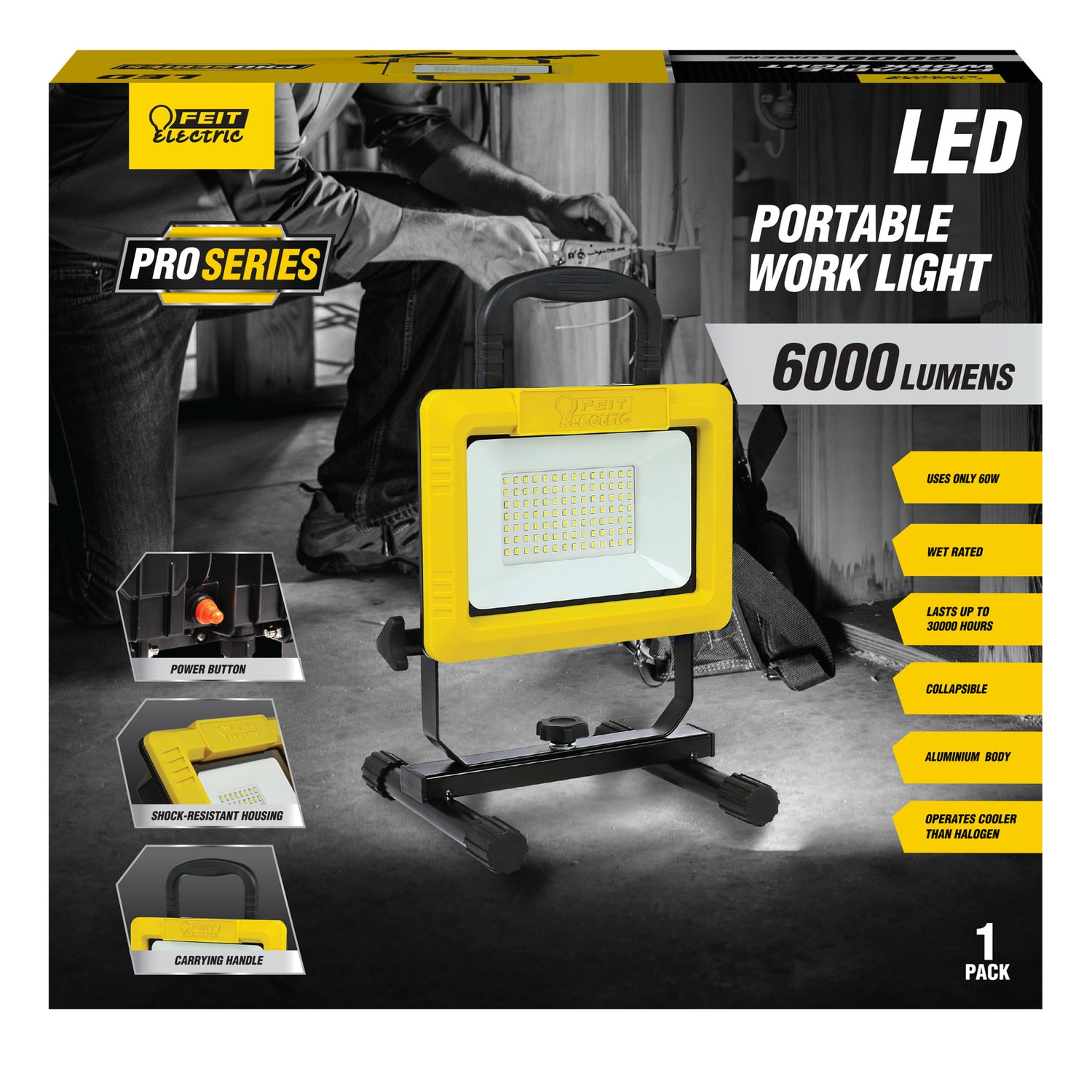 6000 Lumens Plug-in LED Work Light