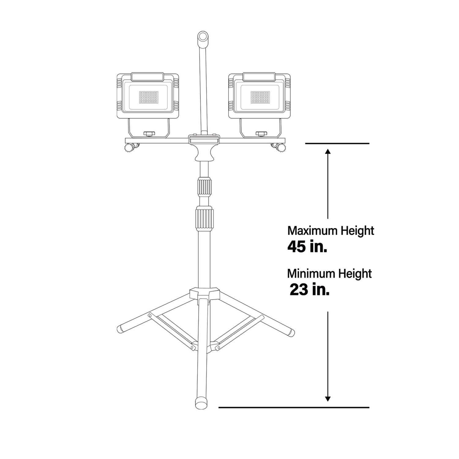 6000 Lumens Plug-in LED Work Light With Tripod