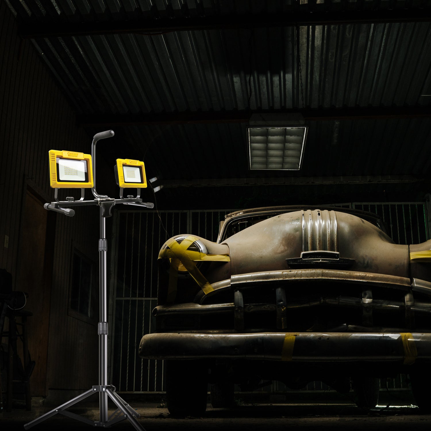6000 Lumens Plug-in LED Work Light With Tripod