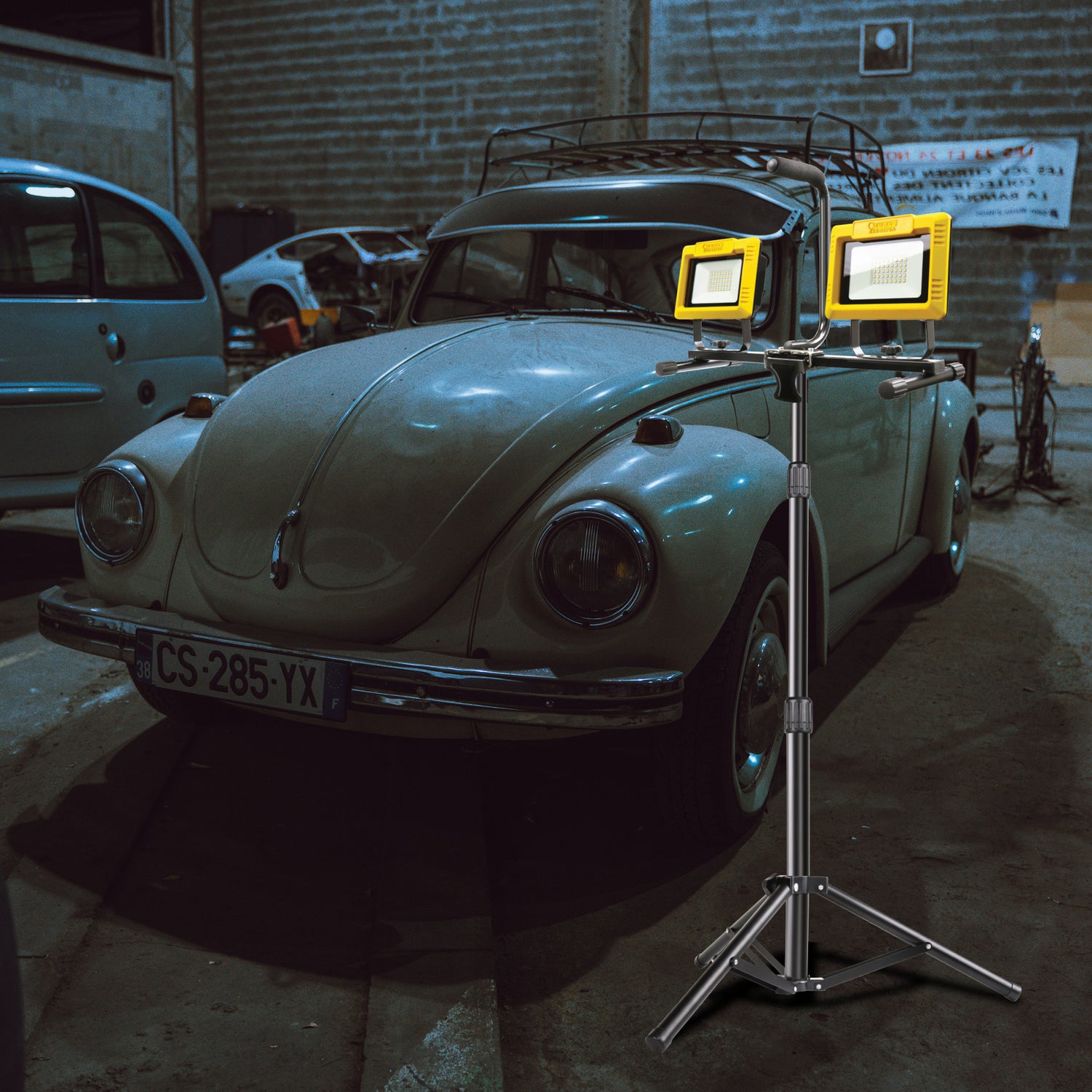 6000 Lumens Plug-in LED Work Light With Tripod