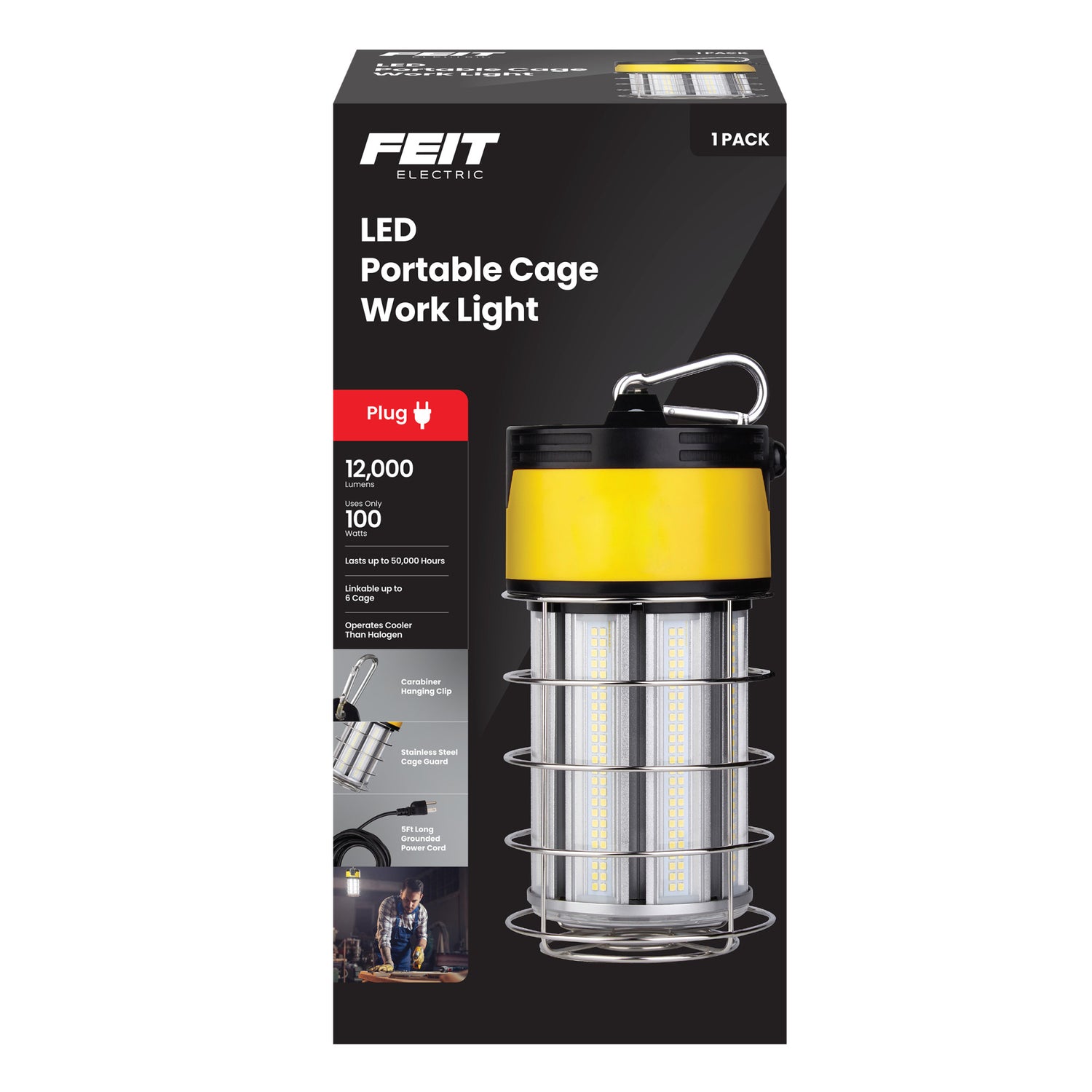 12000 Lumens Plug-in LED Lantern Worklight