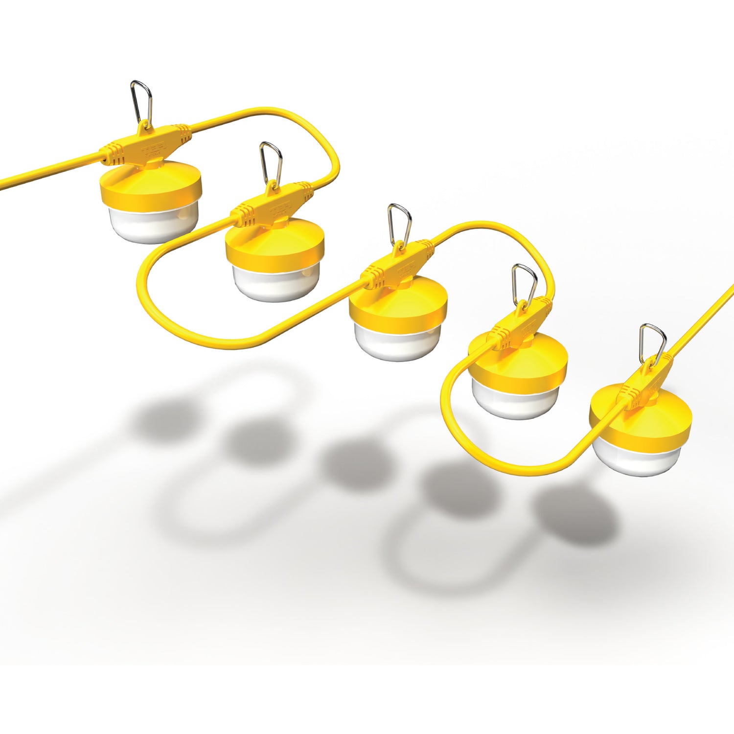 50 ft. 8000 Lumens ProSeries 5-Lamp Flood String LED Work Light