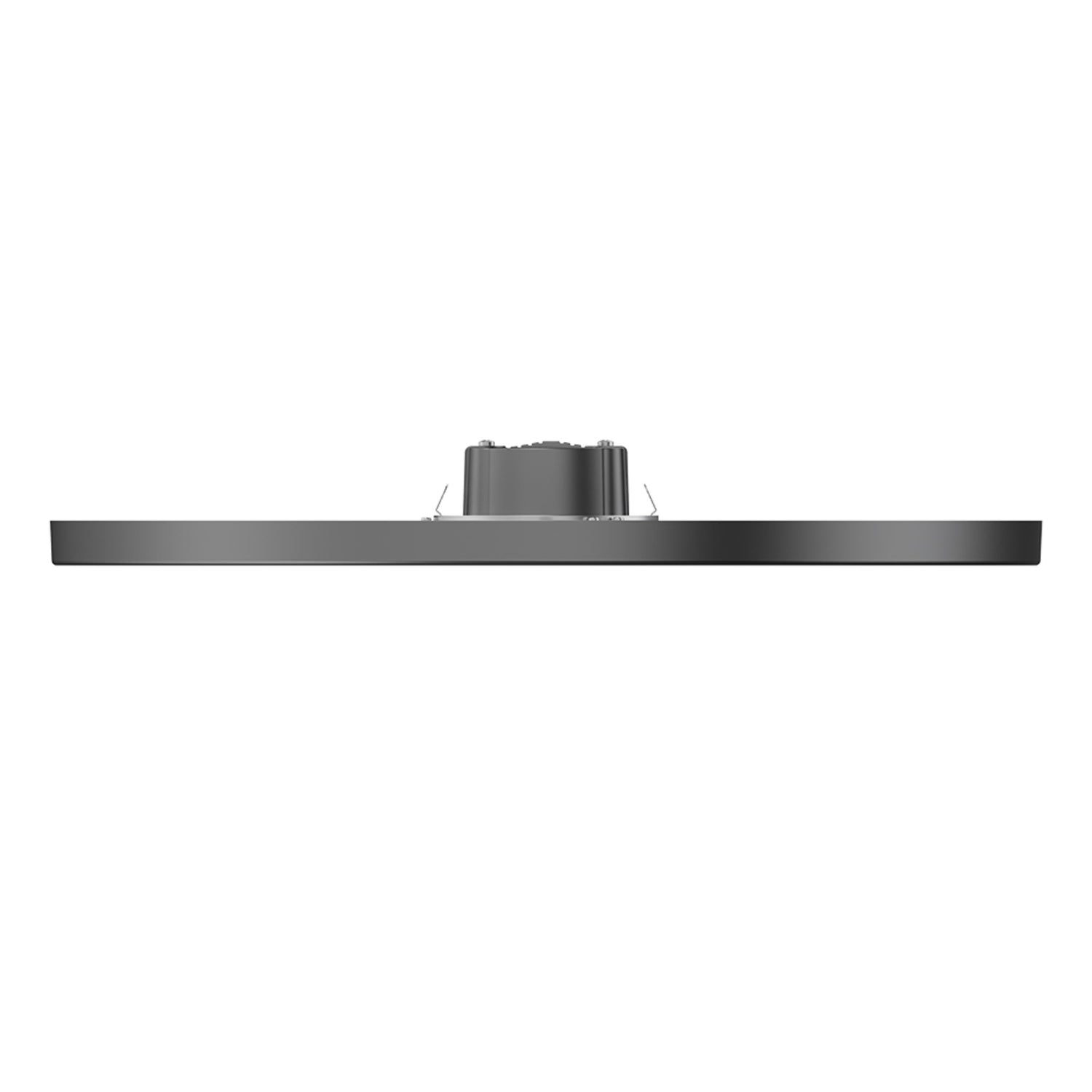 11 in. 13.7W (75W Replacement) Selectable White Round Black LED Flat Panel Ceiling Light (2-Pack)
