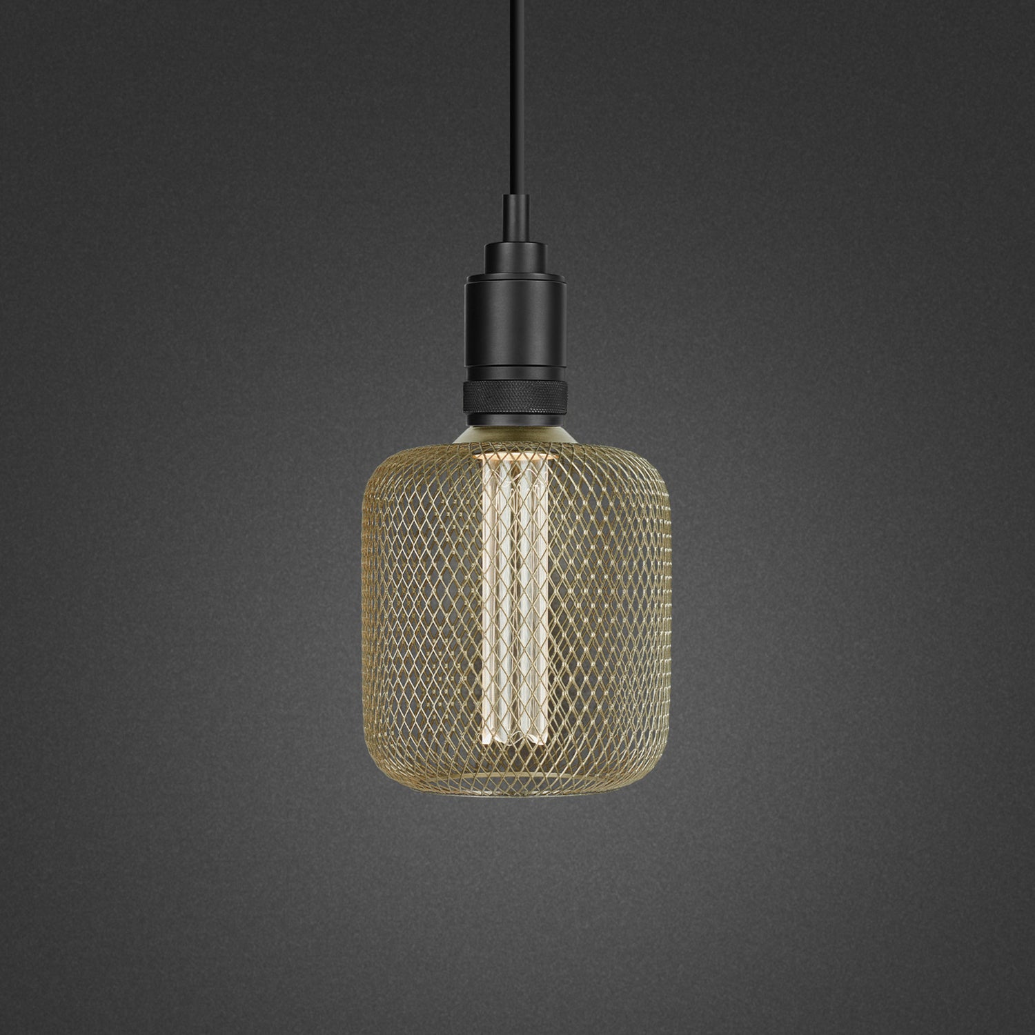 3.5W Soft White (2700K) Large Gold Mesh Cage Acrylic LED Bulb