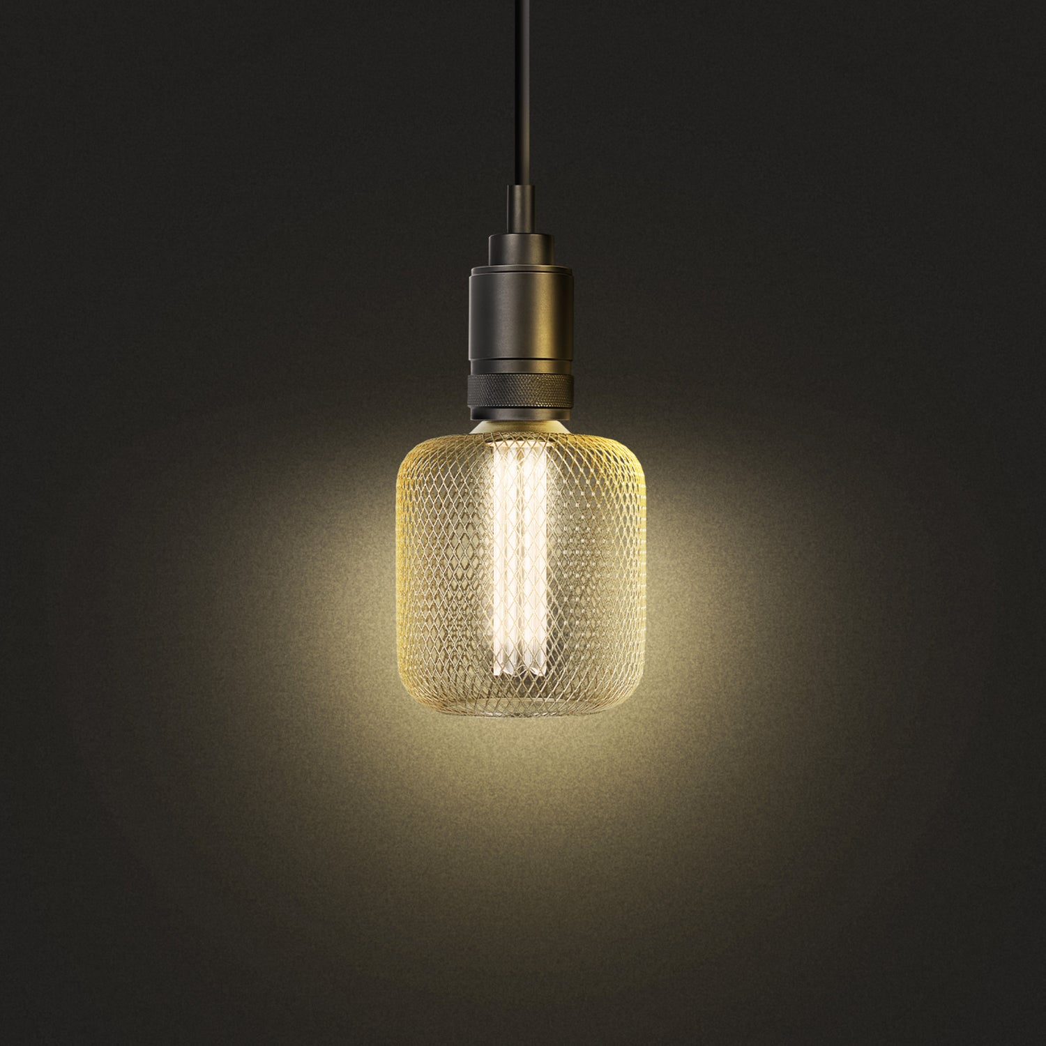 3.5W Soft White (2700K) Large Gold Mesh Cage Acrylic LED Bulb