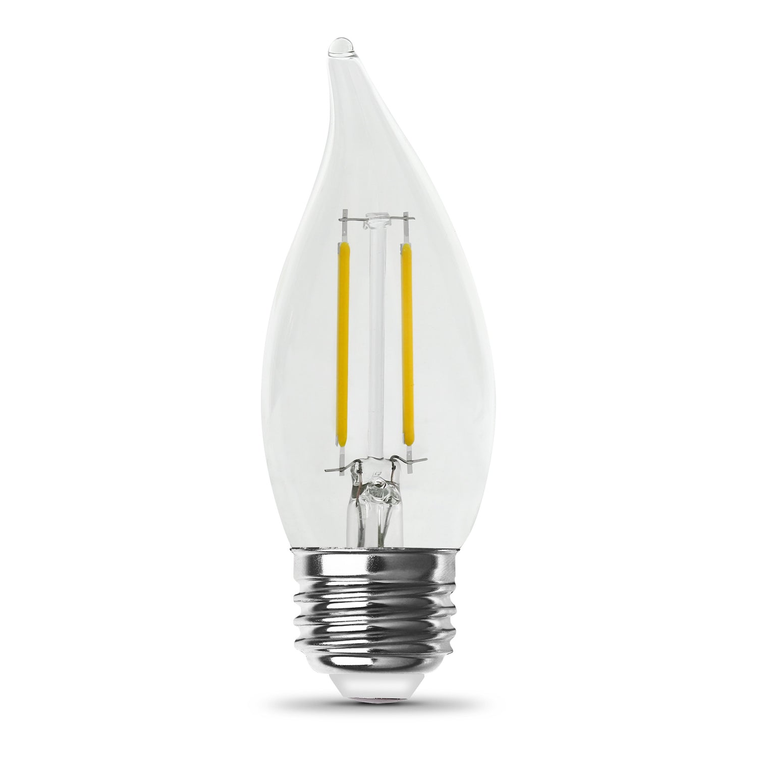 2.2W (25W Replacement) Soft White (2700K) E26 Base CA10 Dimmable Decorative Enhance LED Filament Bulb (2-Pack)