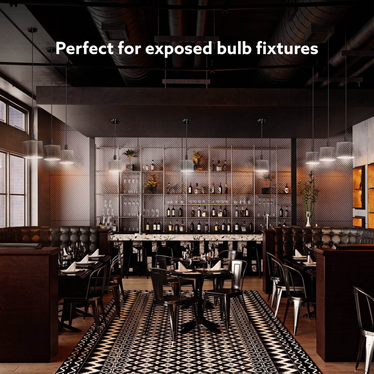 3.3W Soft White (2700K) Clear Cube White Filament LED Bulb