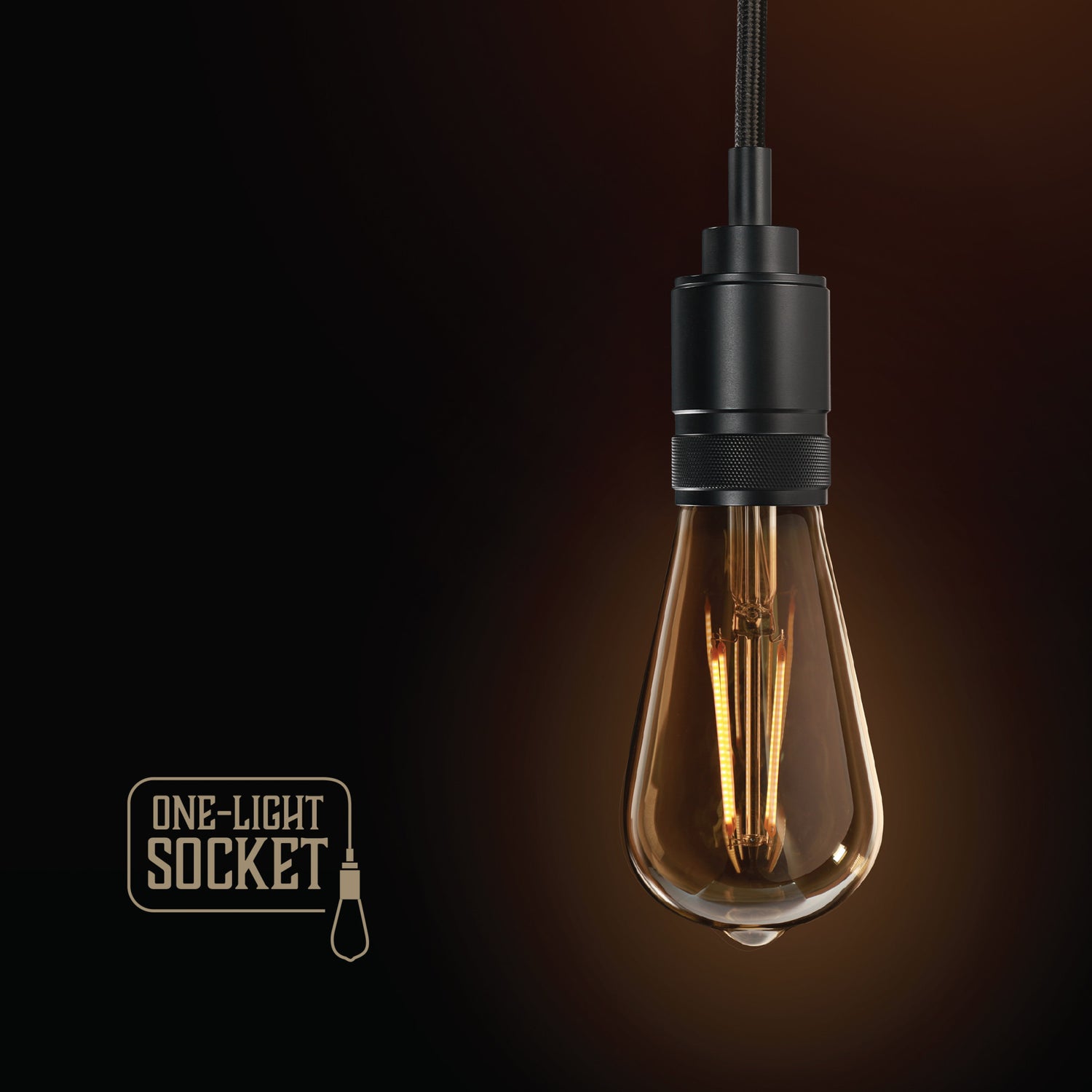 Industrial Style Pendant Light Fixture, Matte Black Finish (No Bulb or Shade Included)