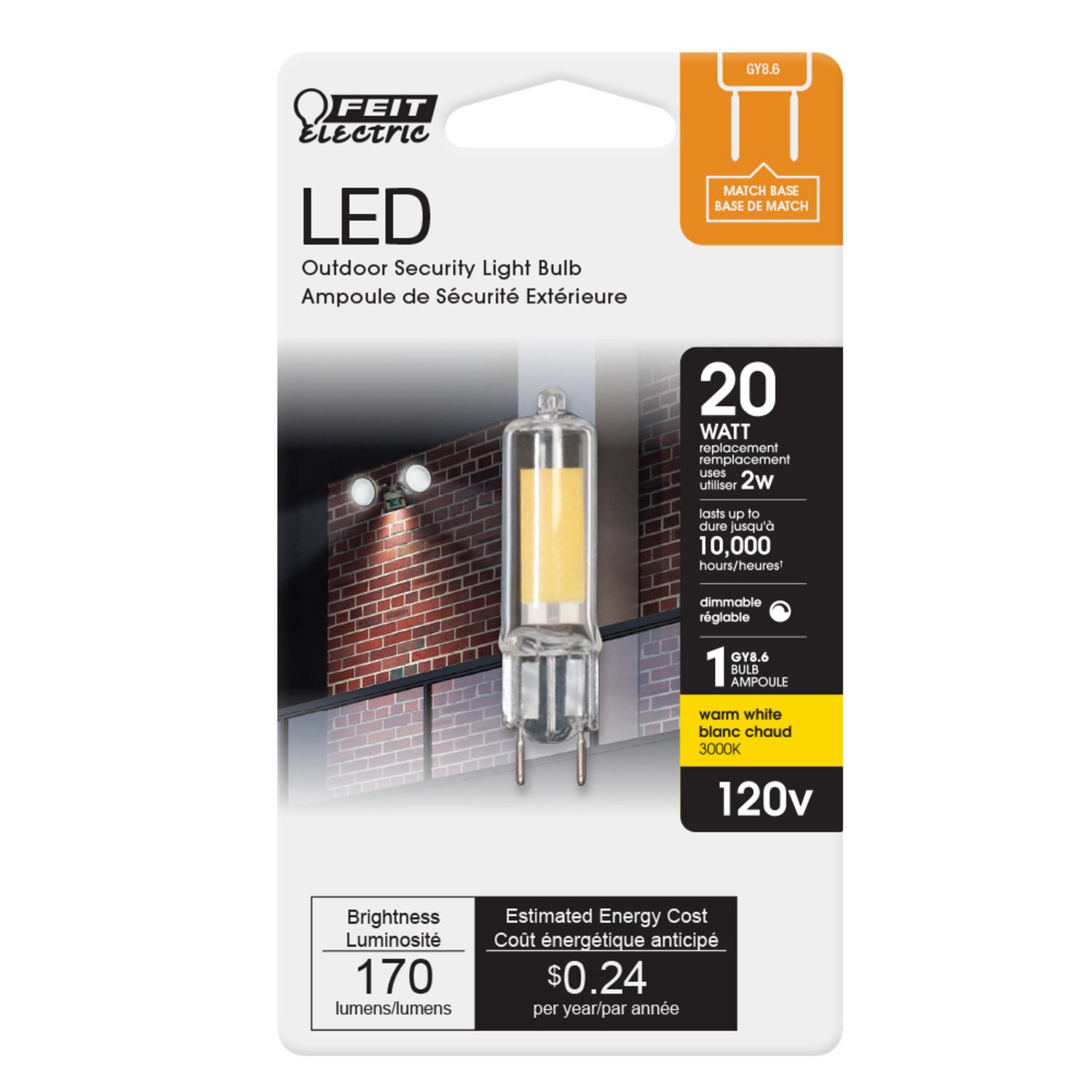 20W Replacement Dimmable G8.6 Base T4 Specialty LED