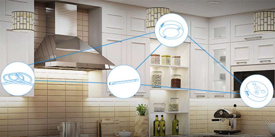 Feit Electric Onesync Under Cabinet White Wi-Fi Smart Bridge App Control Master Switch