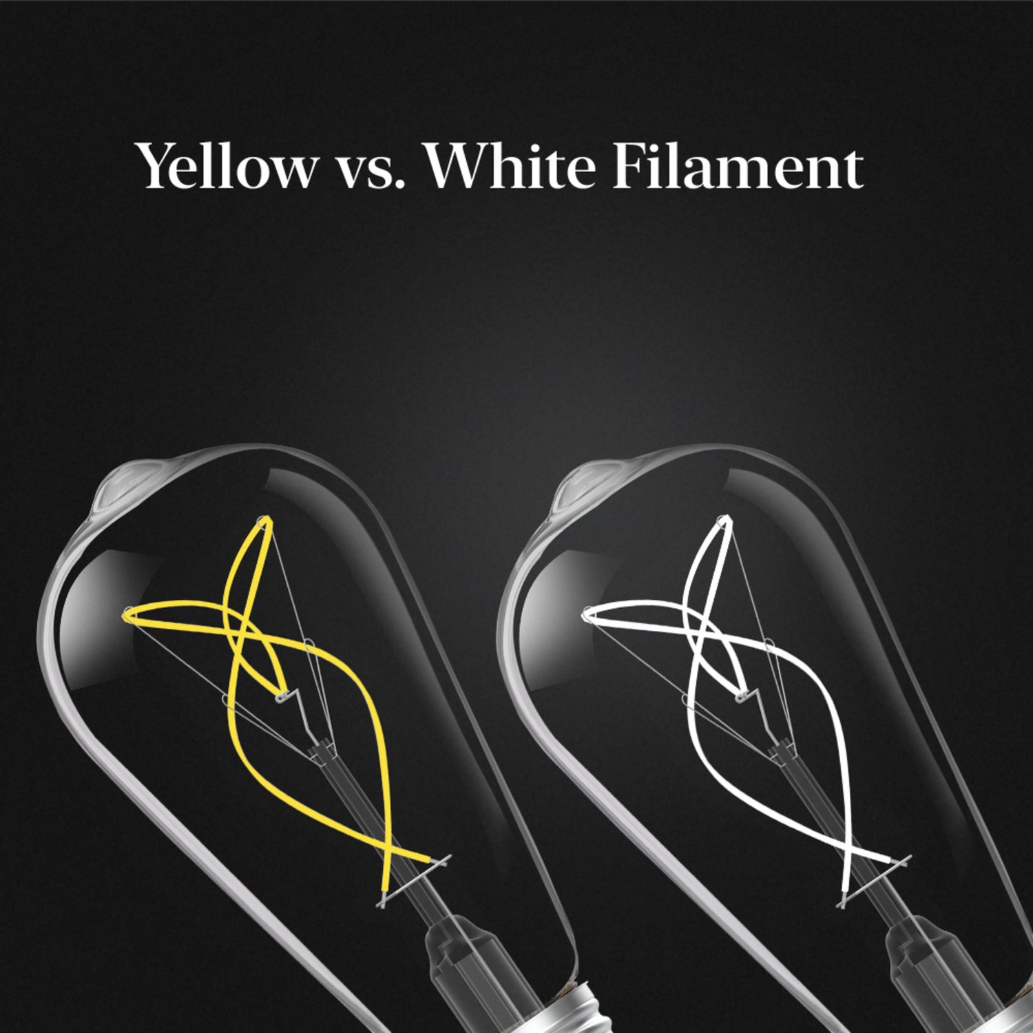 8.2W (60W Equivalent) Warm Light (2100K) ST19 Shape (E26 Base) LED Exposed Thin Designer White Filament Bulb
